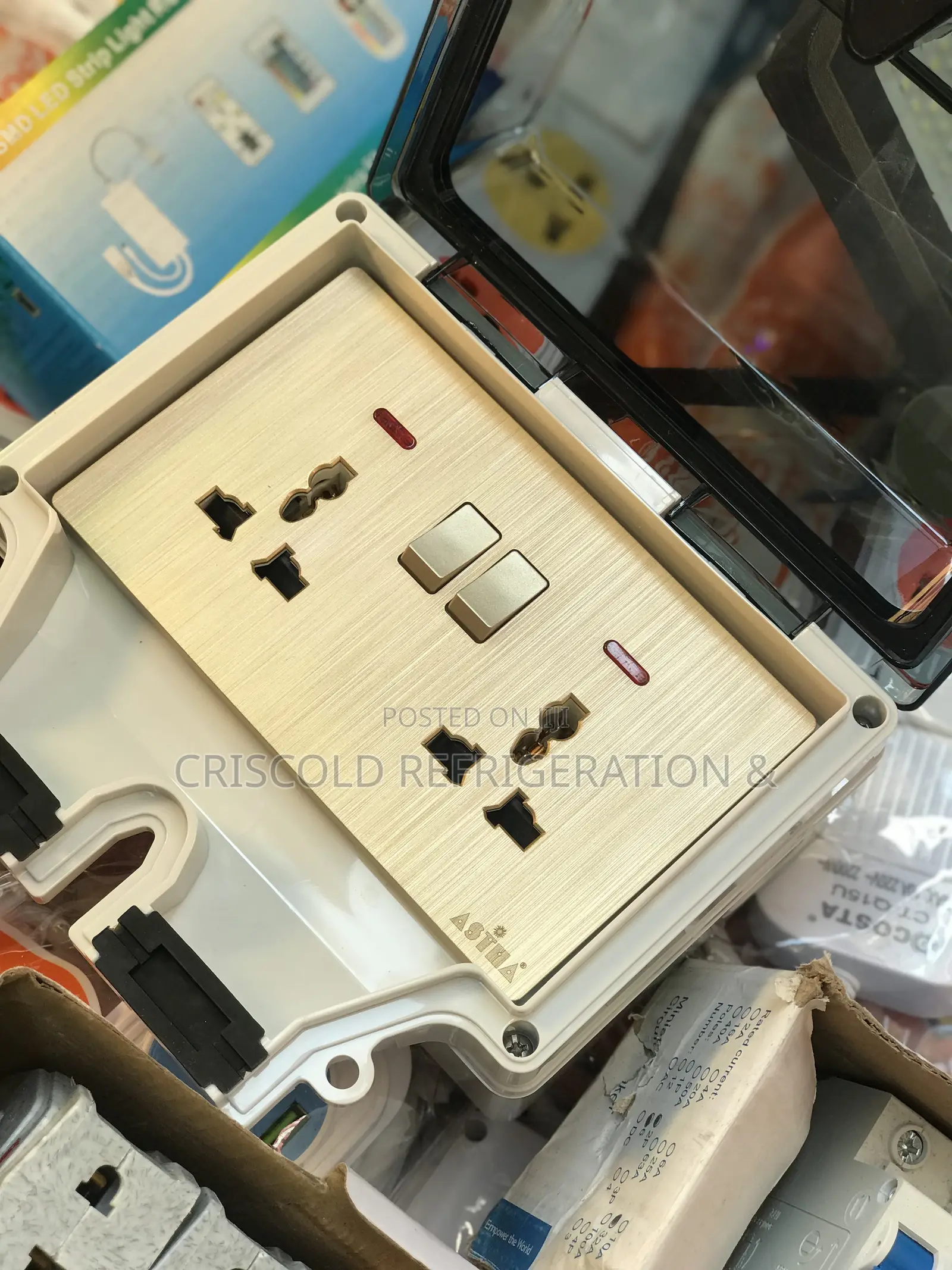 Waterproofed Double Socket