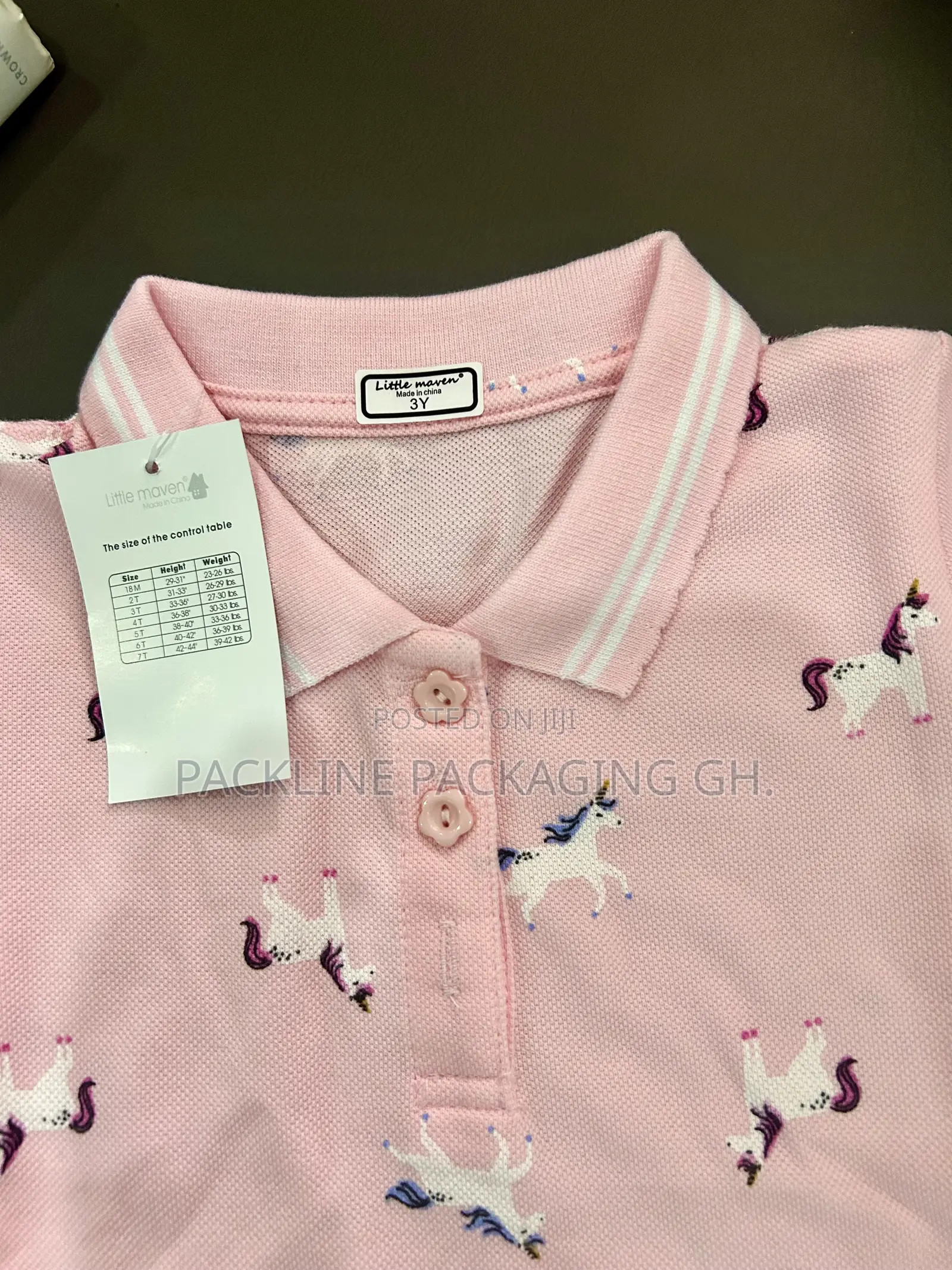 Kids Pink Polo Dress Girls Casual Wear