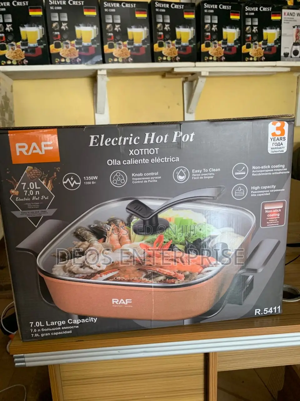 Raf 1350w Multi Purpose Skillet