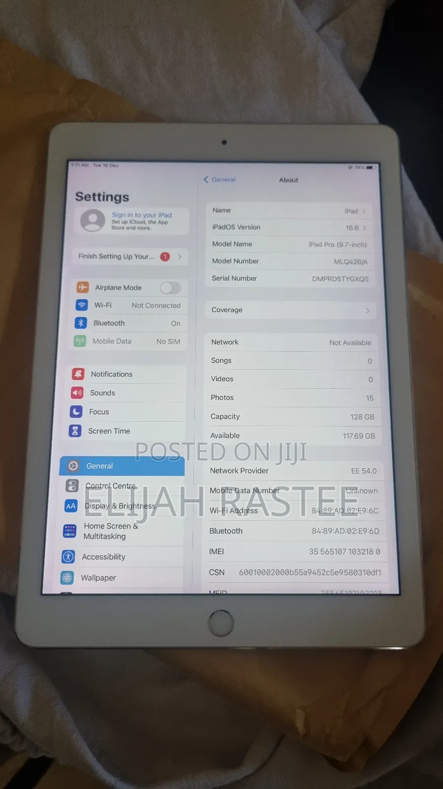 Apple iPad Pro 128 GB Silver