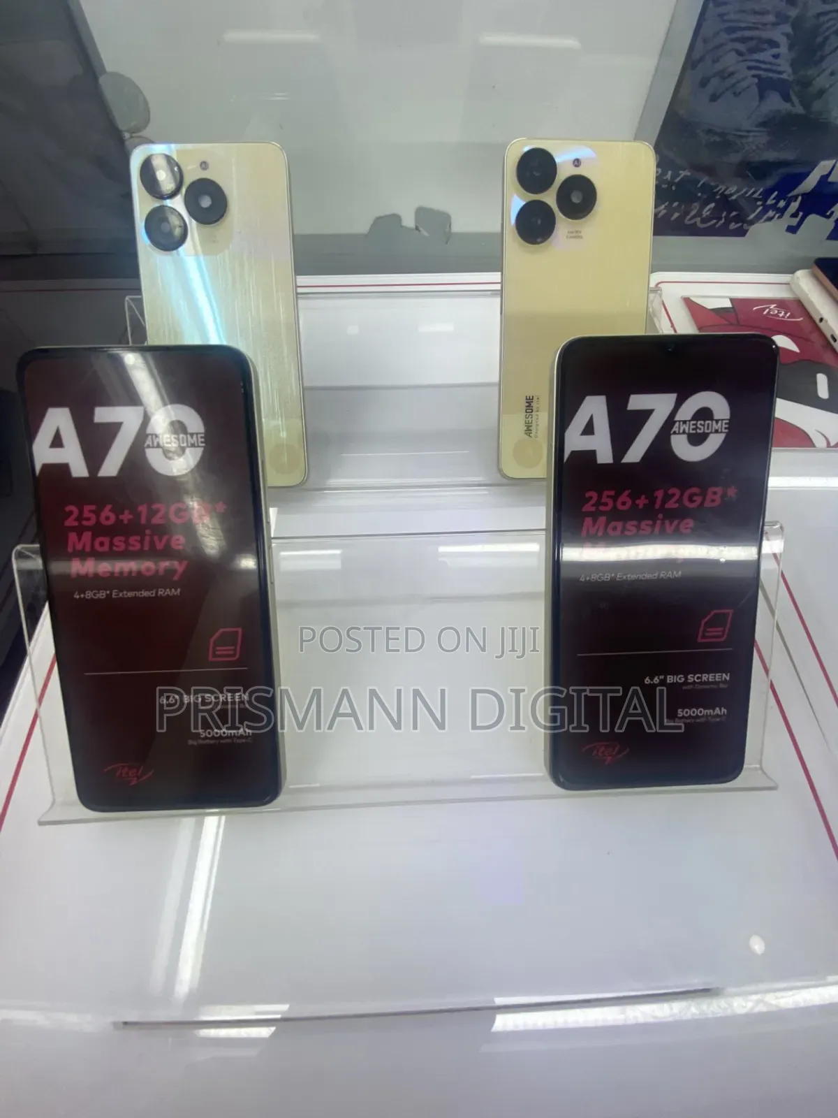 New Itel A70 256 GB Gold