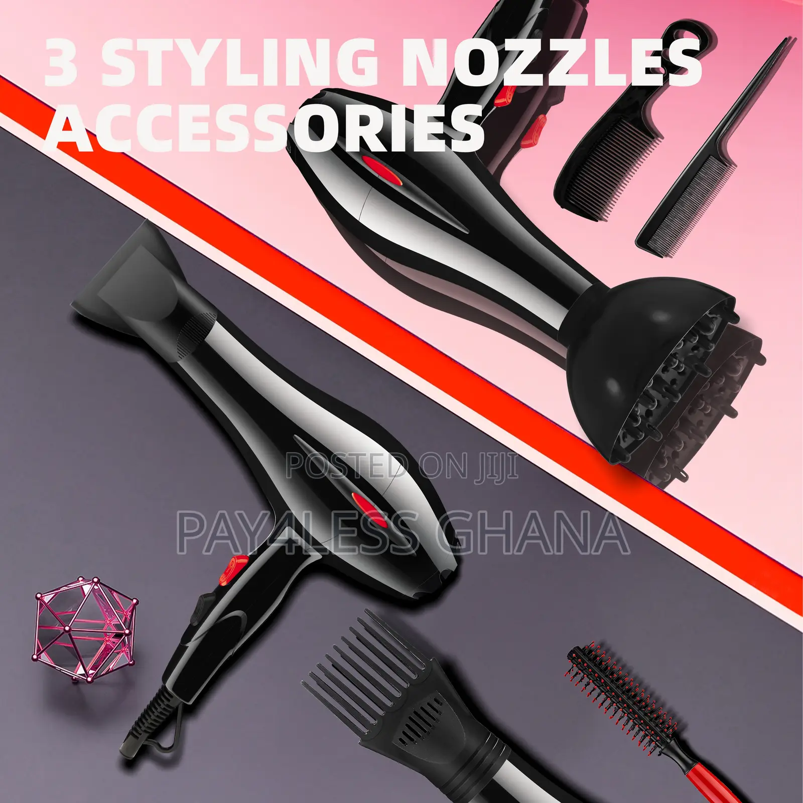 Hair Dryer With Accessories