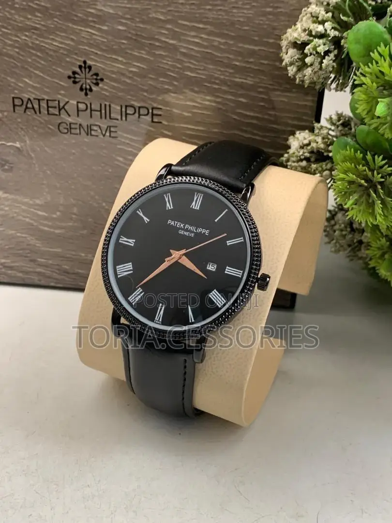 Men Patek Philippe Leather Watch