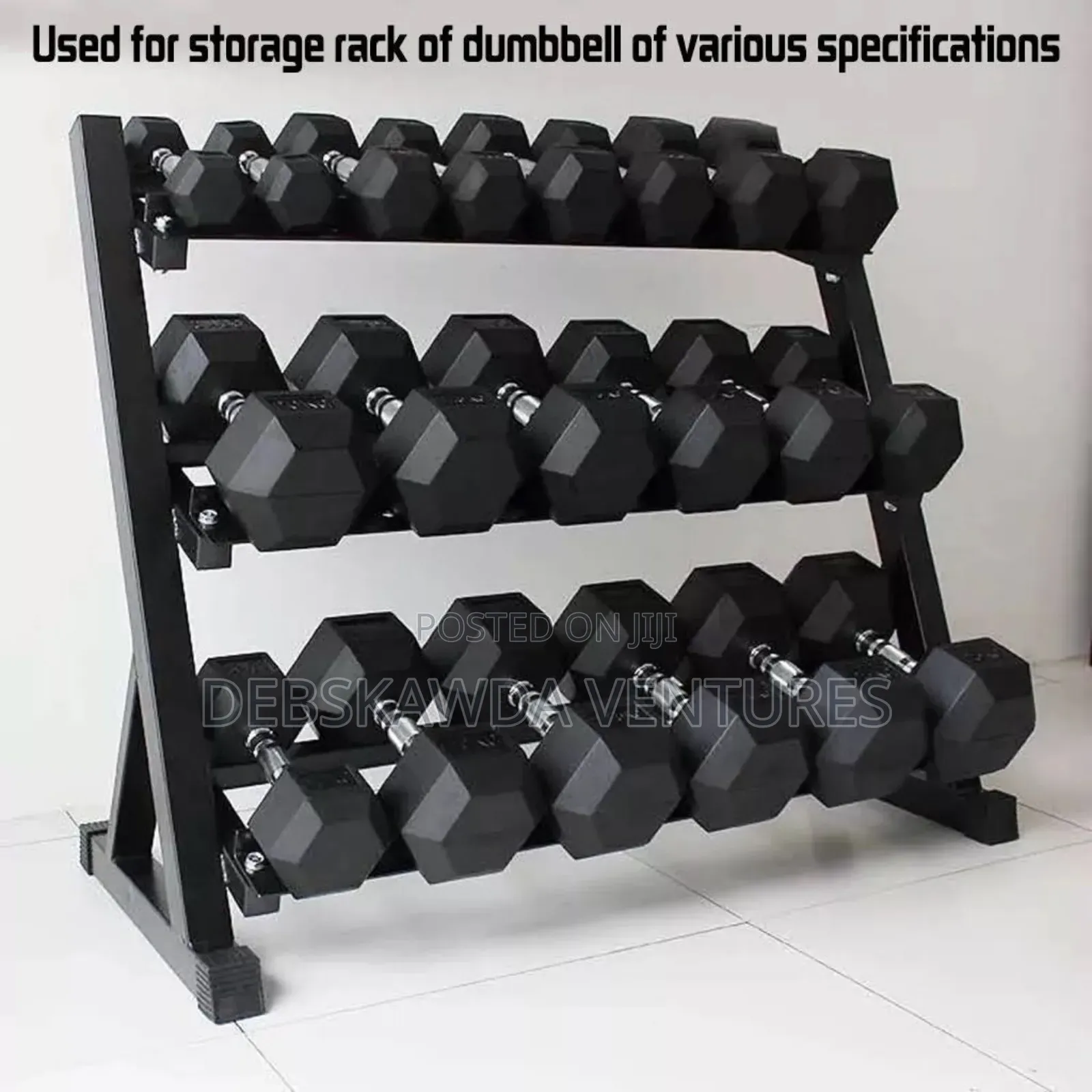 3 Level Commercial Rack(20pcs Of Dumbbells)