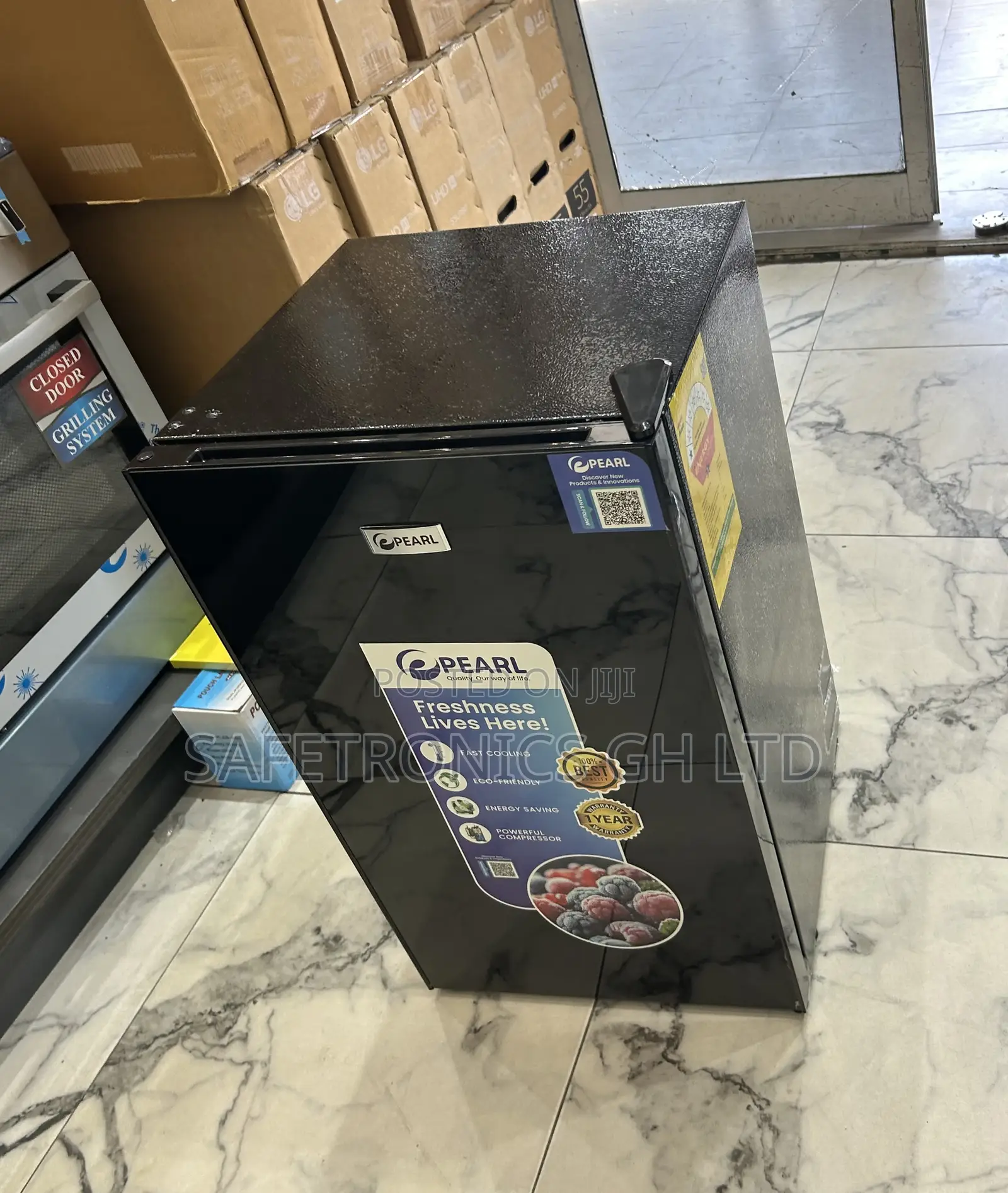 Zealous (Black) Pearl Topload Singledoor 91 Liters Fridge