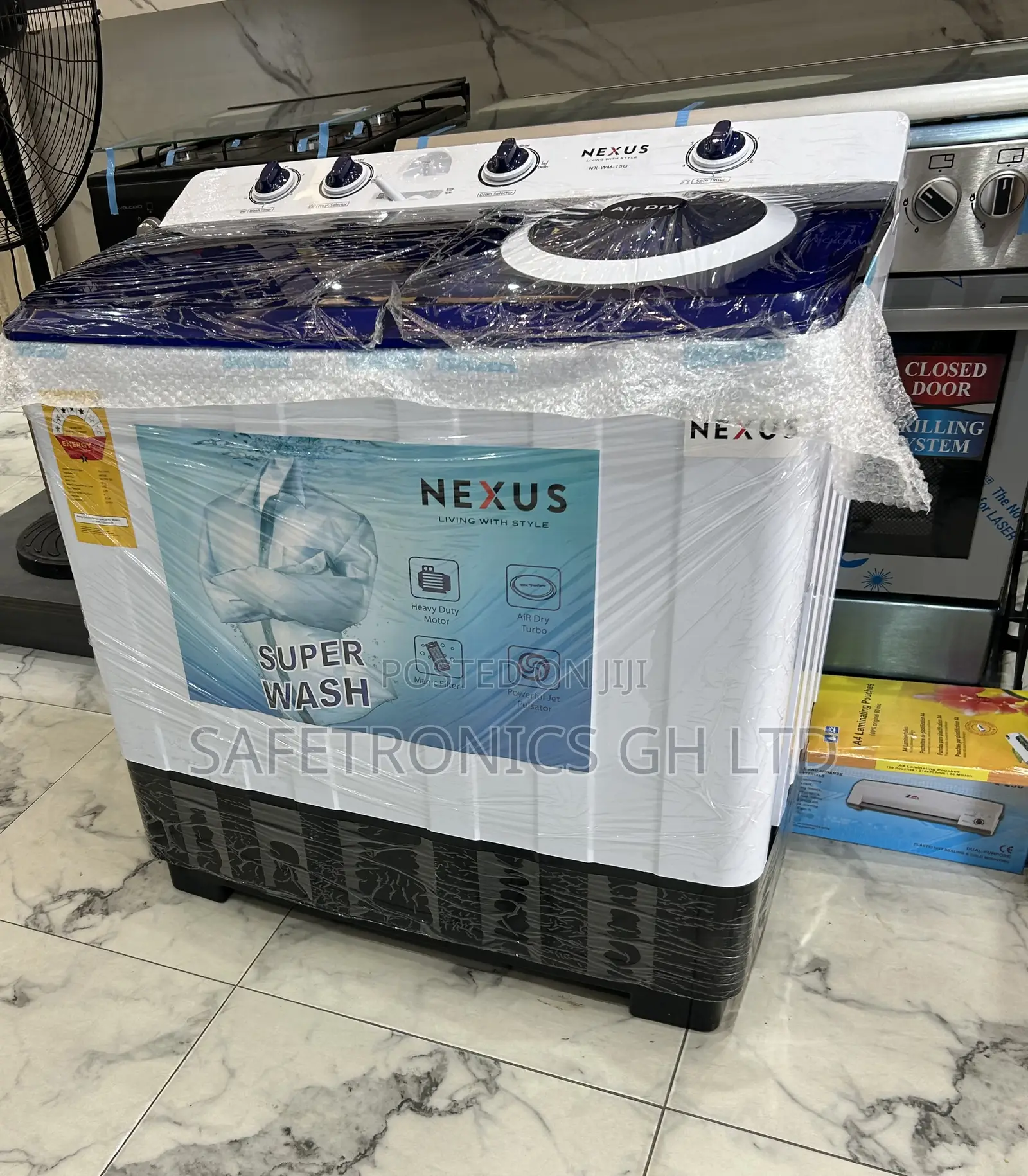 Spin and Fast Nexus Topload 15.0kg Semiautomatic Washer