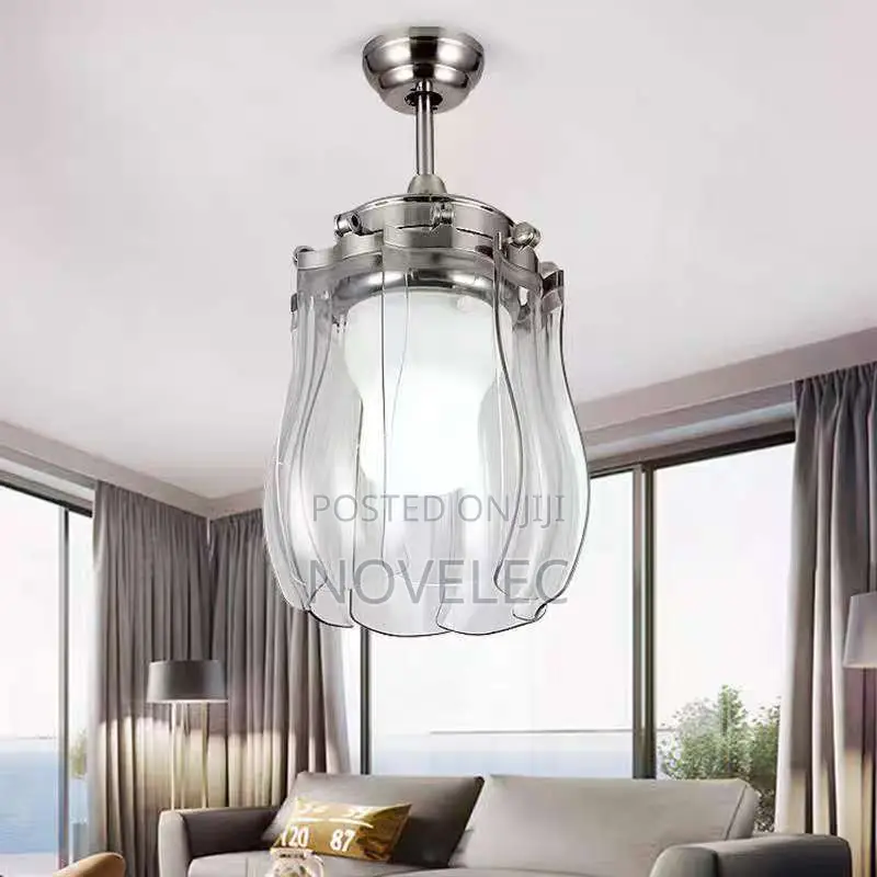 42" Luxury Invisible Blade Chandelier Fan (Led + Remote)