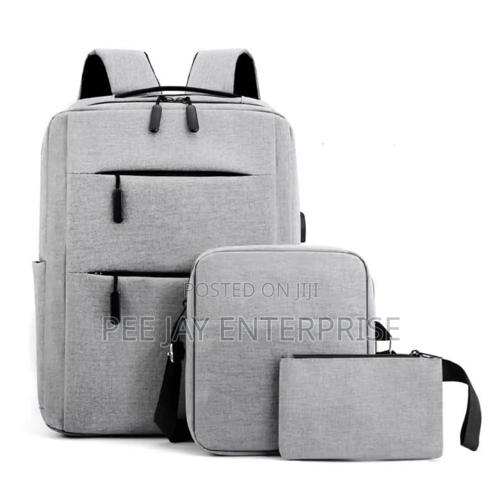 3 in 1 Grey Multifunctional Laptop Travel Backpack