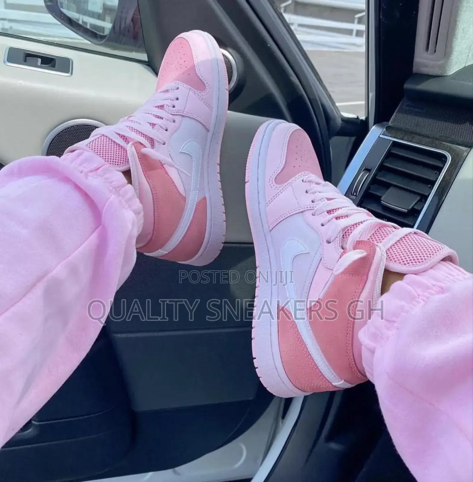 Pink White Custom Air Jordan
