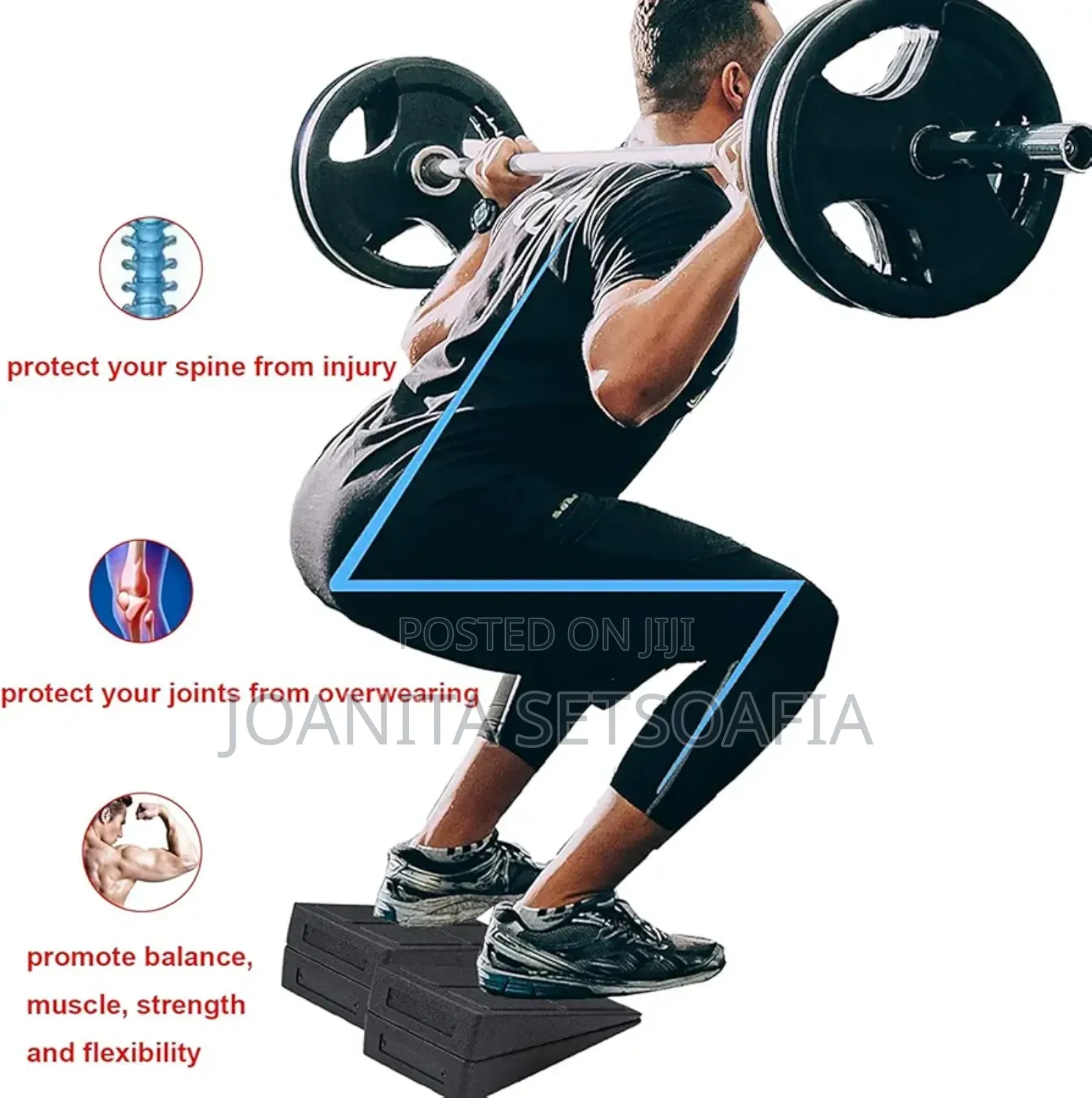 Squat Wedge Block ( 3 Pieces Adjustable)