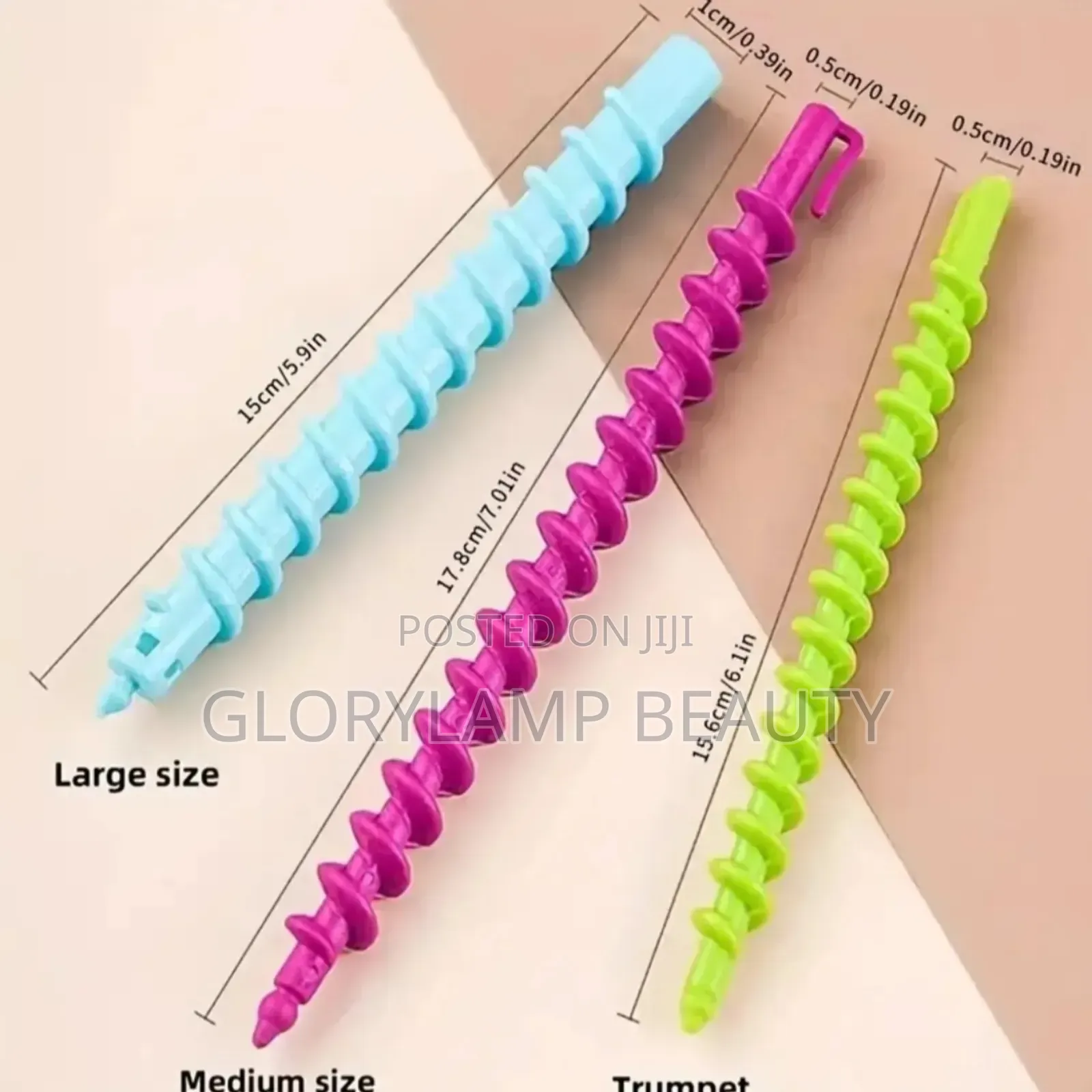 Spiral Hair Perm Rods – Easy Curl Styling Rollers 12pcs Mixed Colors
