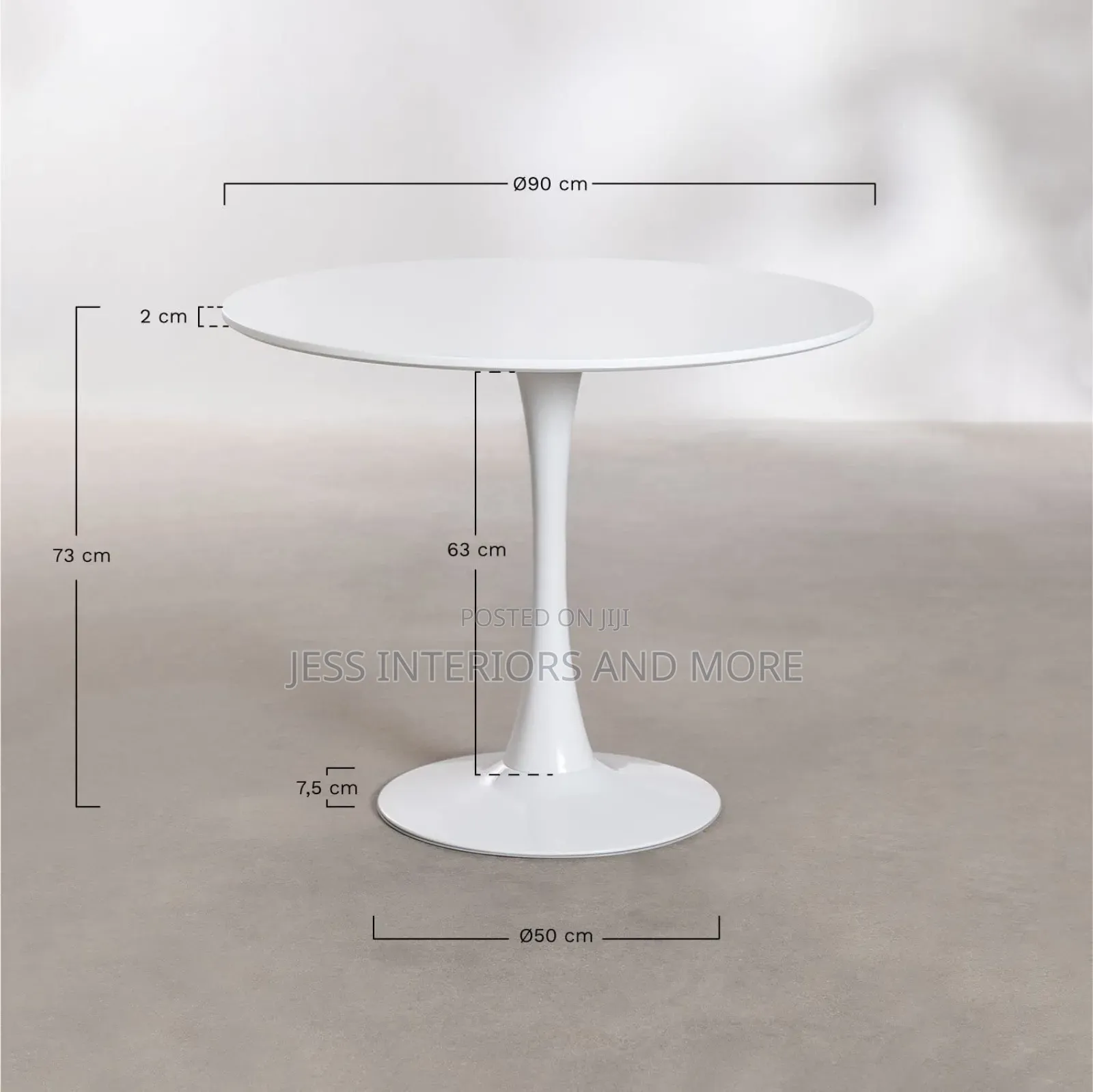 Dining Table (Round) White