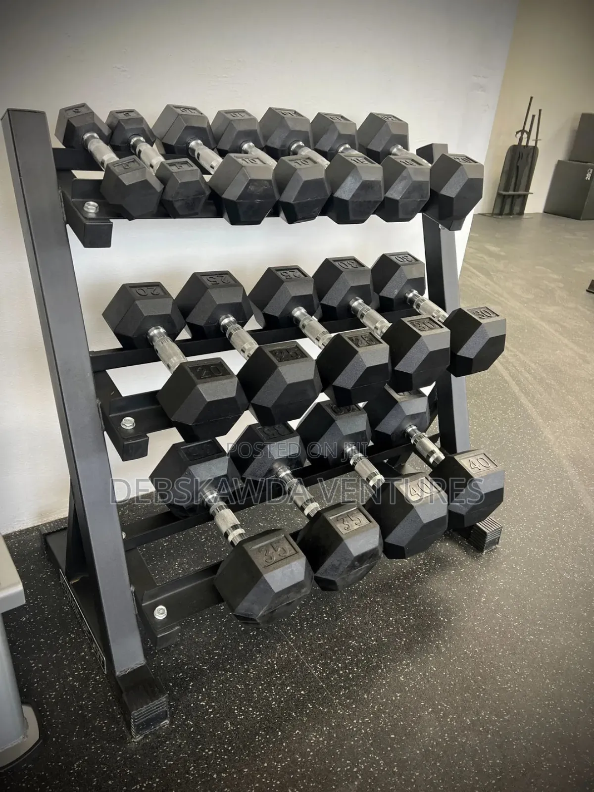 3 Level Commercial Rack(20pcs Of Dumbbells)