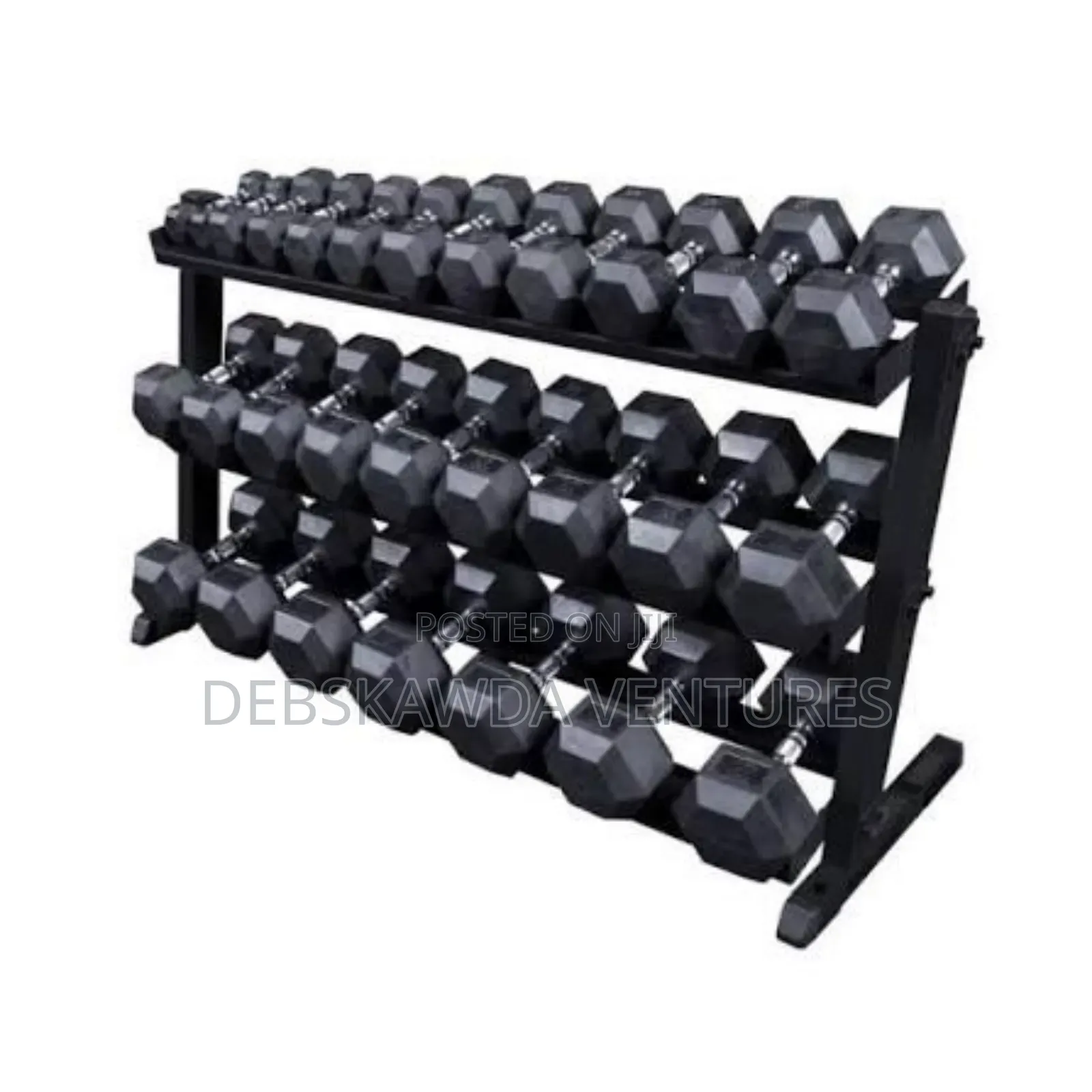 3 Level Commercial Rack(20pcs Of Dumbbells)