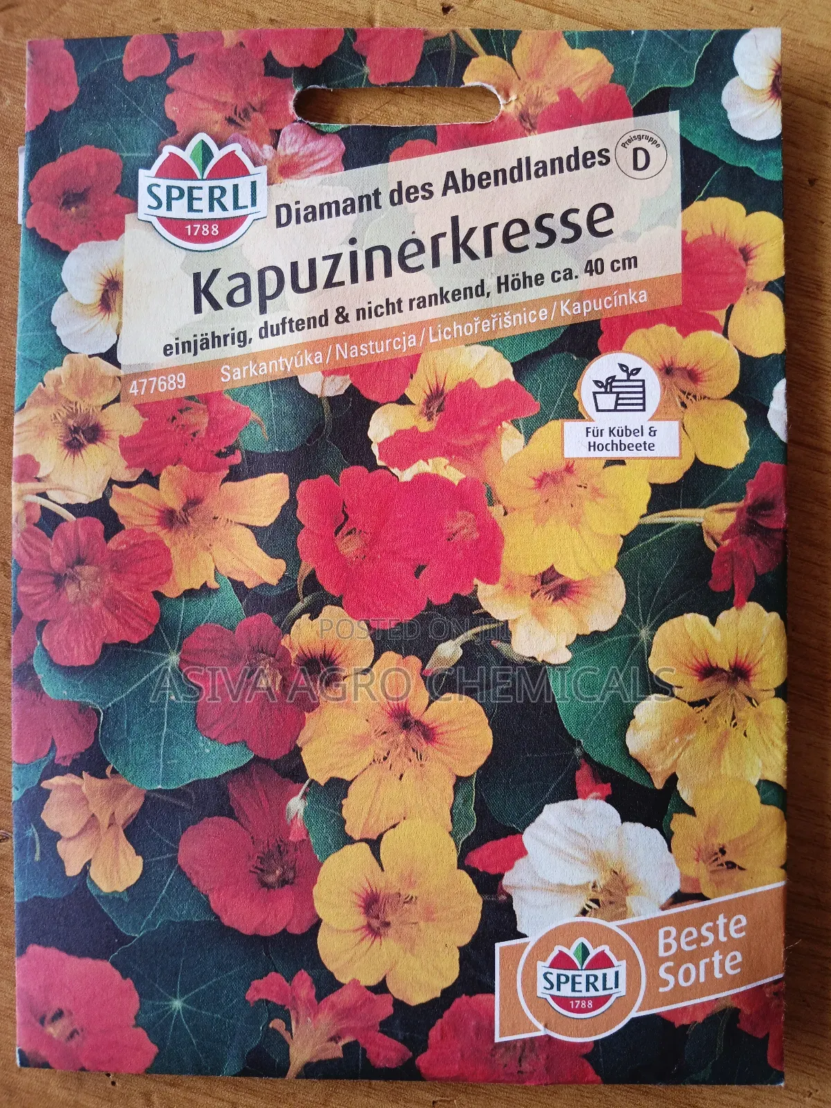 Nasturtium (Diamond of the West) Flower Seeds