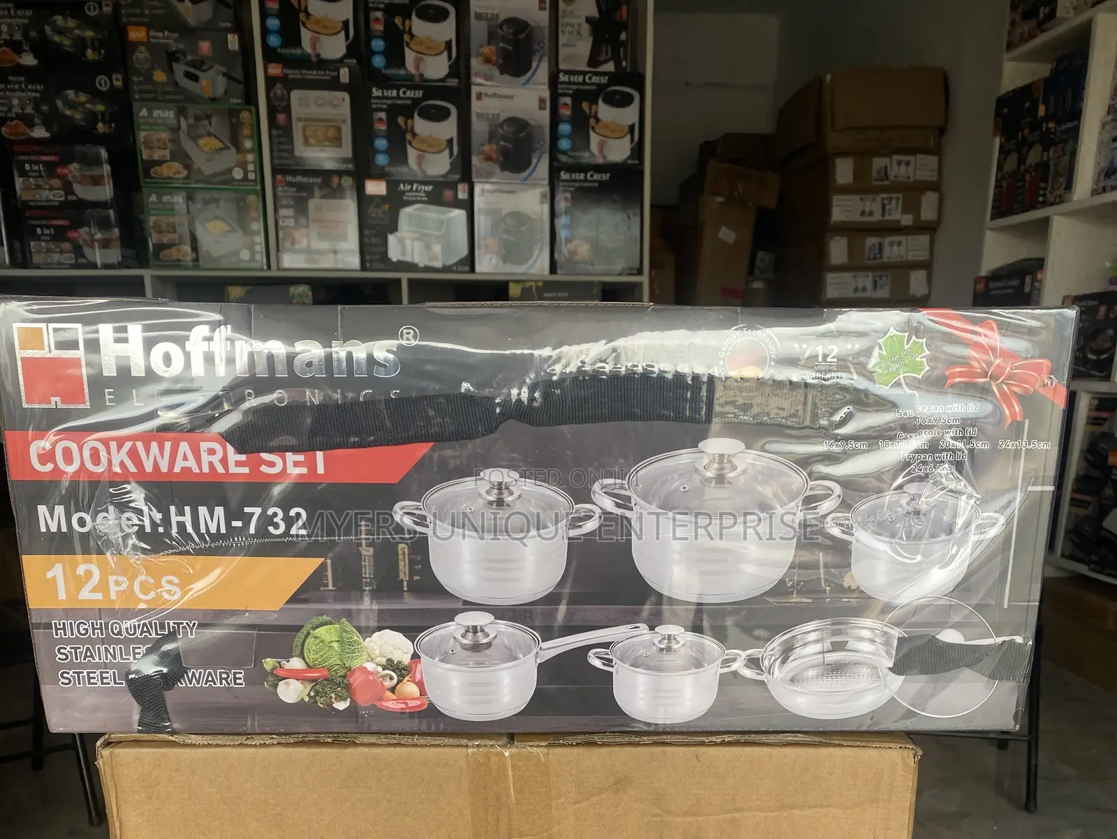 High Quality 12pcs Set Hoffmans Cooking Pots