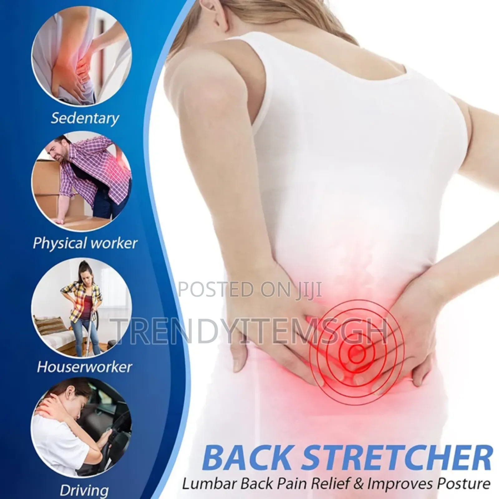 Back Waist Stretcher Massager Board Device