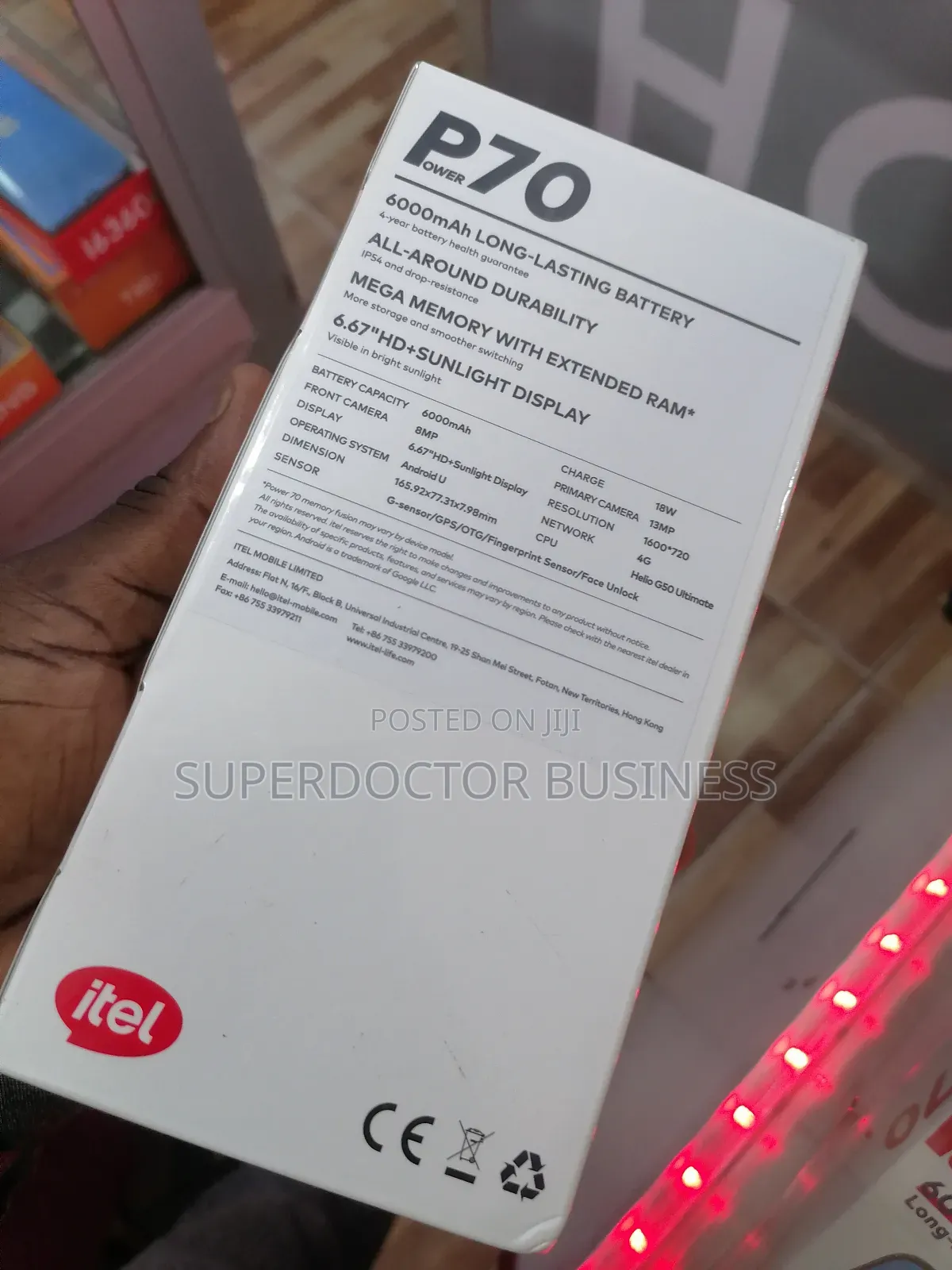 New Itel A90 128 GB Black