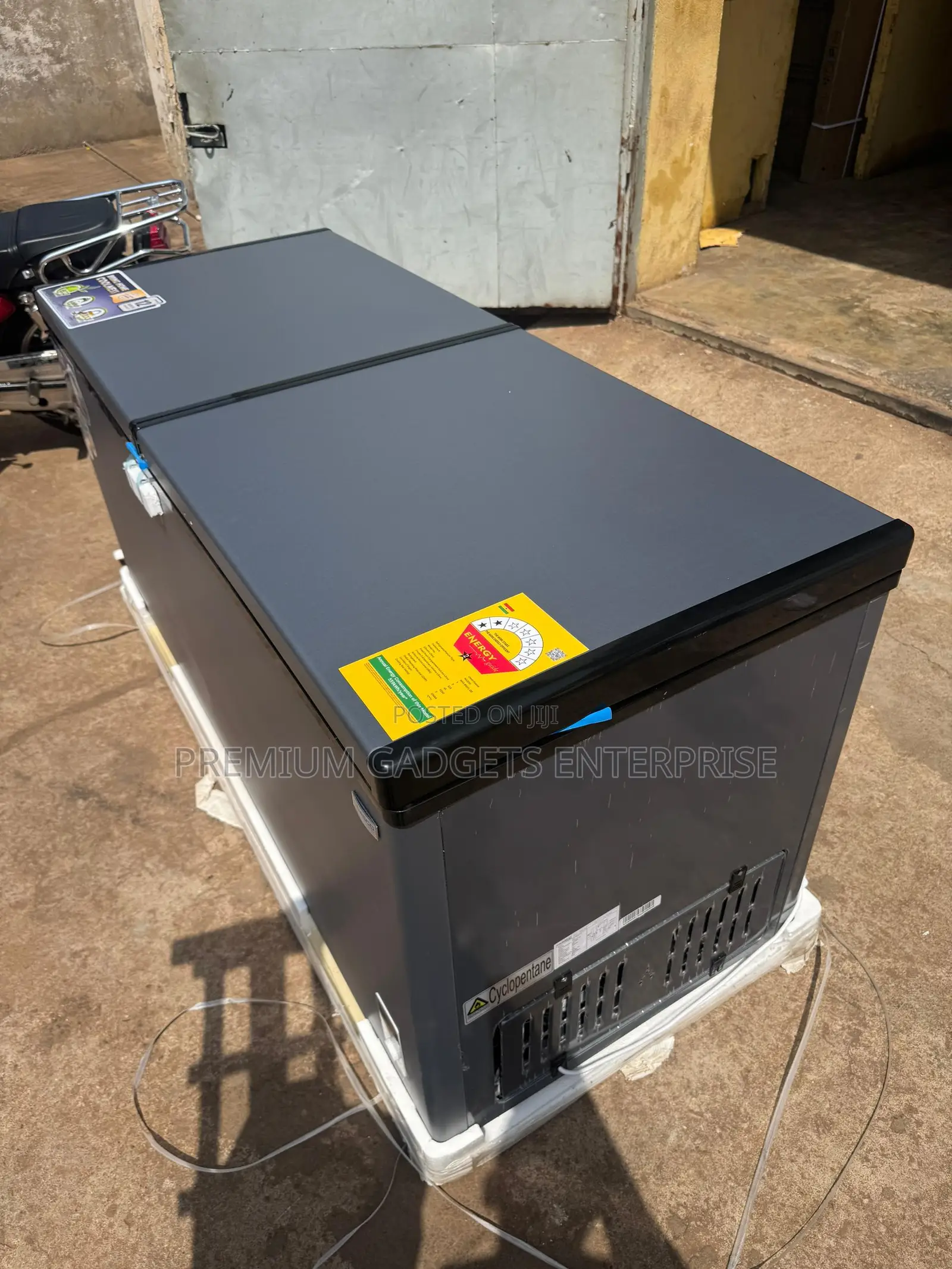 Nasco 545l Double Door Chest Freezer |Grey [Nas-800fl-Dd-S]