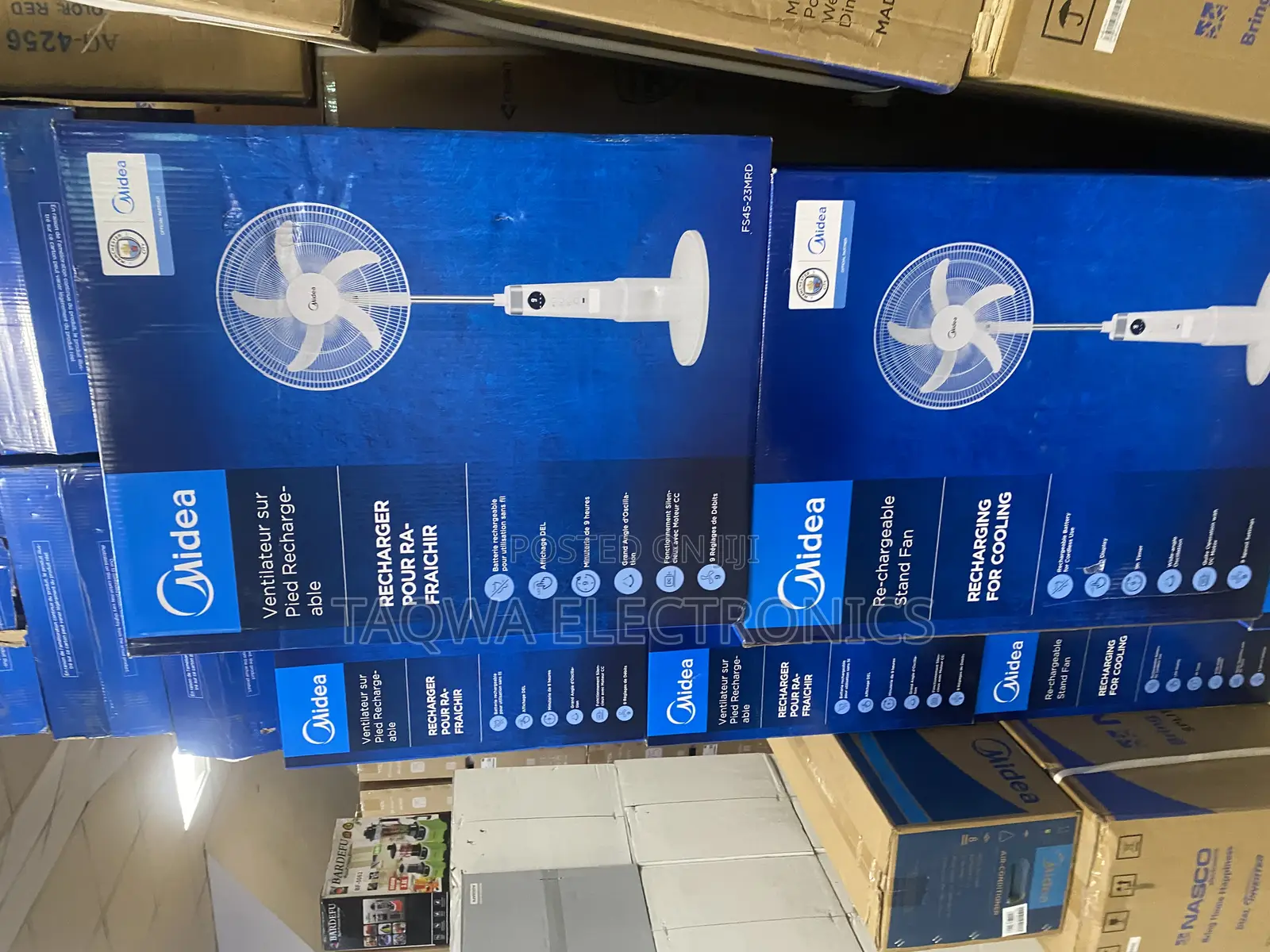 Long/Lasting Midea Rechargeable Fan