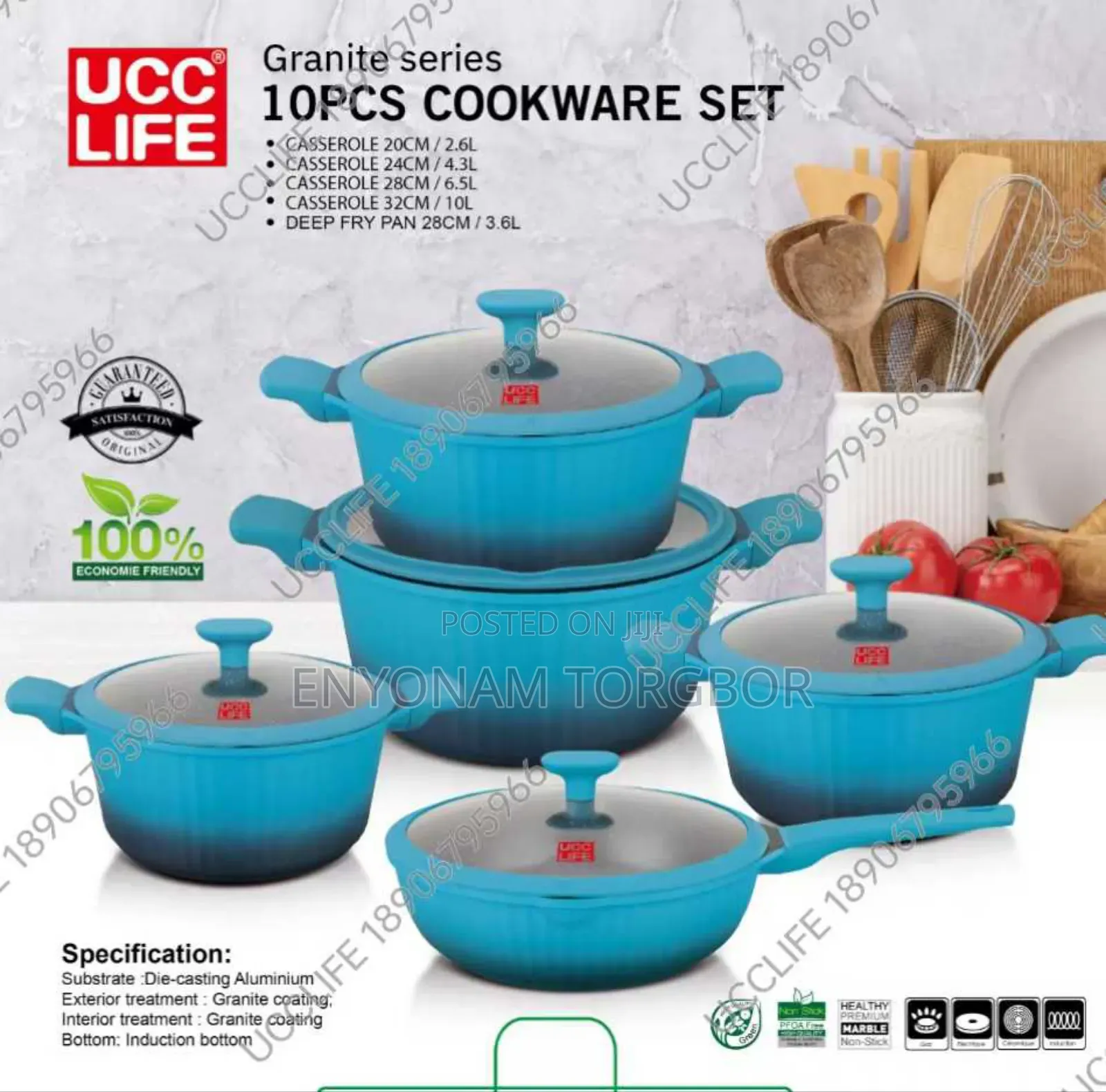 10 PCS Cookware Set
