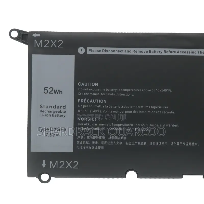 Dxgh8 Laptop Battery for Dell XPS 13 9380 9370 7390 2-in-1 7490 G8vcf