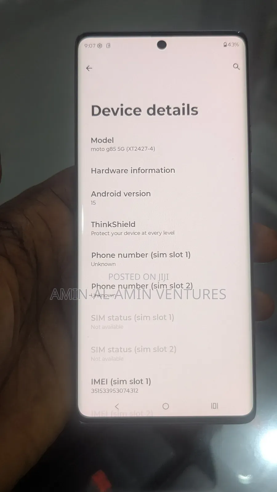 New Motorola Moto G85 256 GB Black
