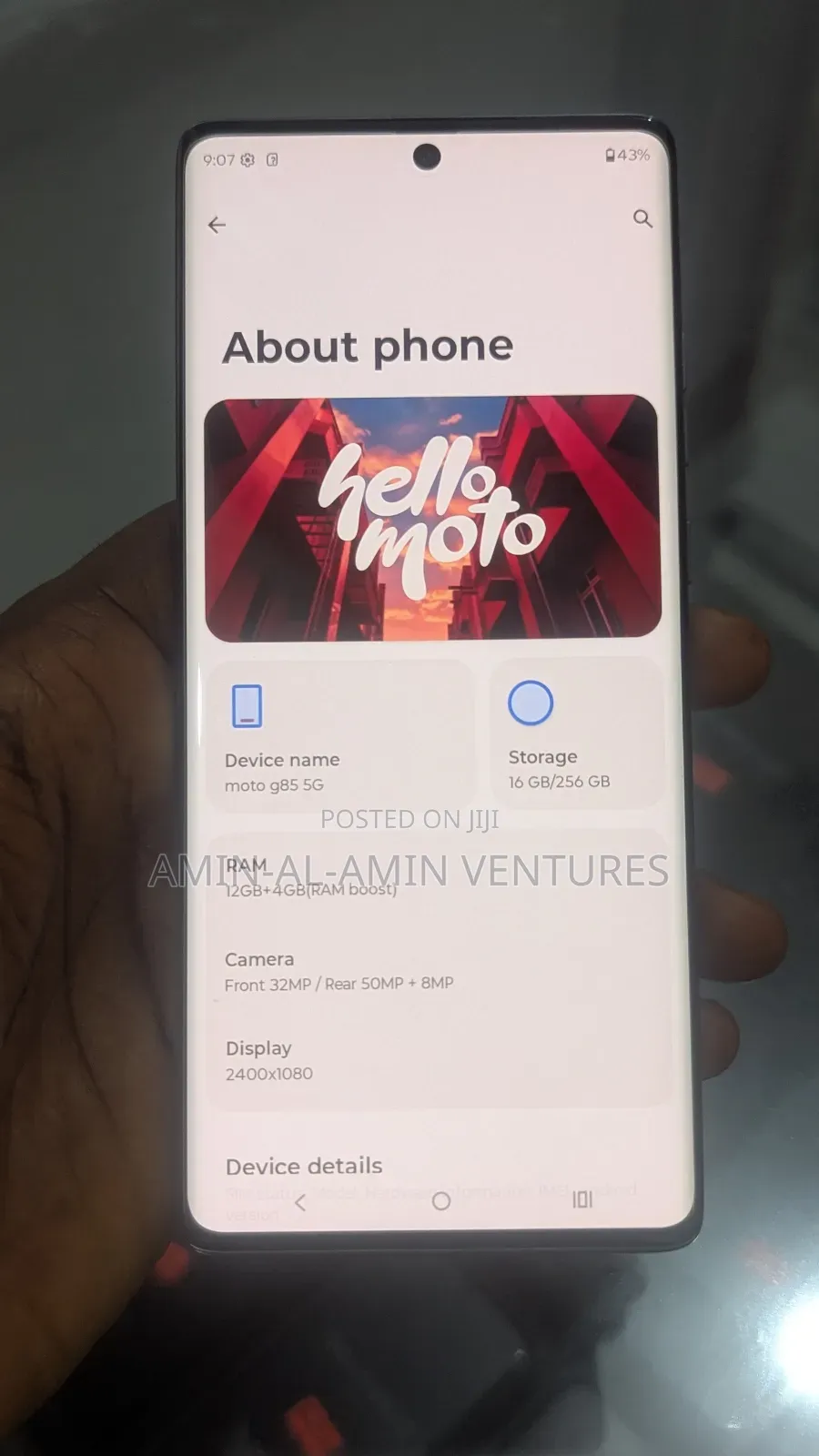 New Motorola Moto G85 256 GB Black
