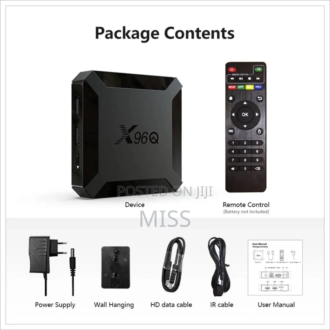 X96q Smart Tv Box Allwinnerh313 Quad Hdr10+ 2gb Ram 16gb Rom