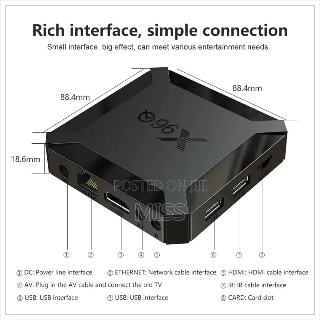 X96q Smart Tv Box Allwinnerh313 Quad Hdr10+ 2gb Ram 16gb Rom