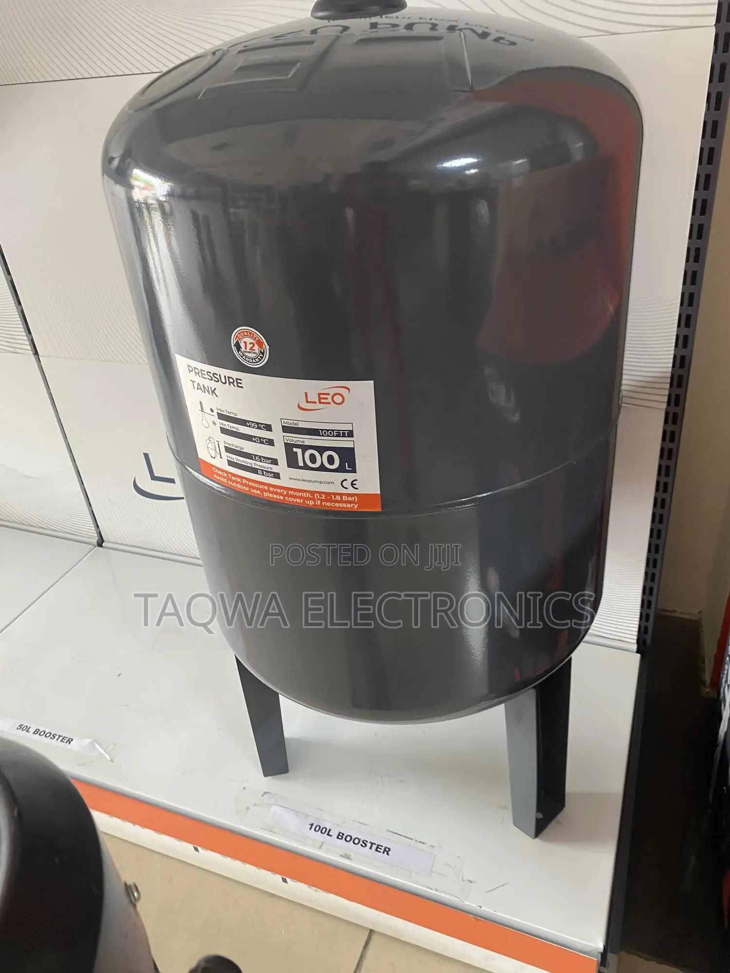 Pressure Booster Leo 100l Pressure Tank
