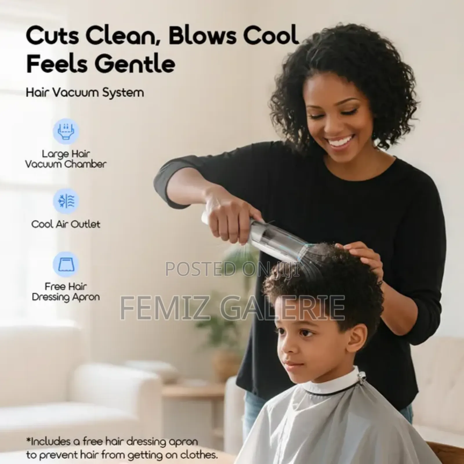 Oraimo Babyclipper Ipx7 Smart Vacuum Baby Hair Clipper