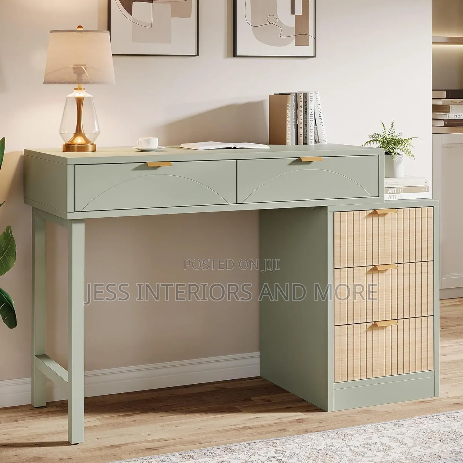 Computer Desk With 5 Drawers