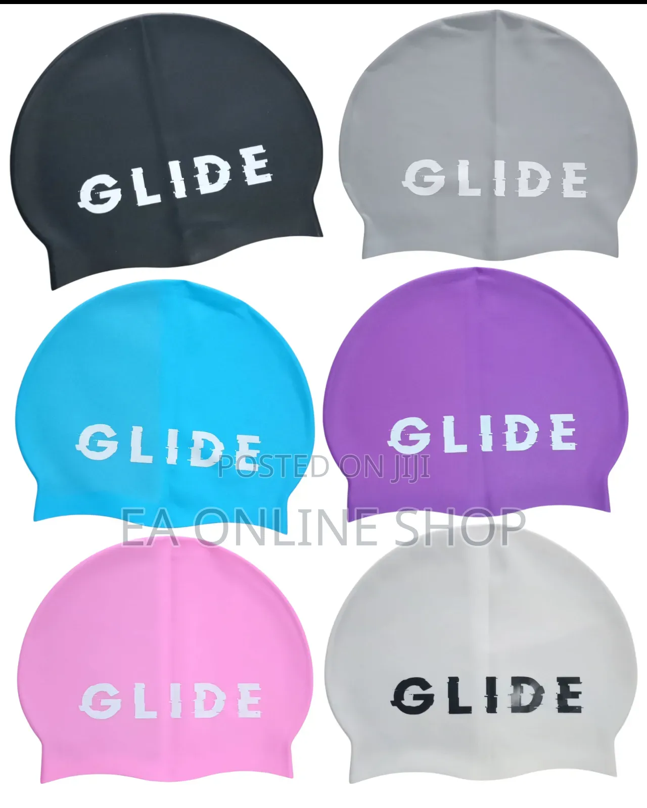 Glide Silicone Swimming Cap for Kids and Adults.