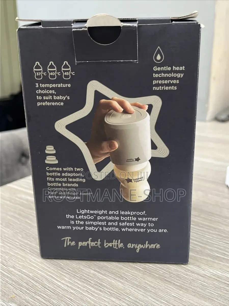 Tommy Tippee Letsgo Baby Bottle Warmer - Brand New Free Postage - Rrp