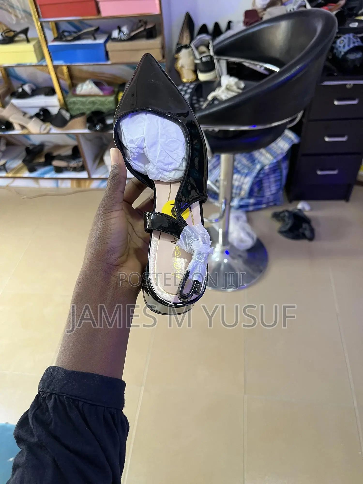 Original Aaronfaiy Covered Block Heel Sandals