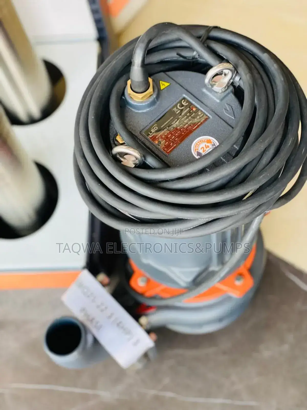 Typically 4hp Sewage Pump, Leo Submersible Sewage Pump