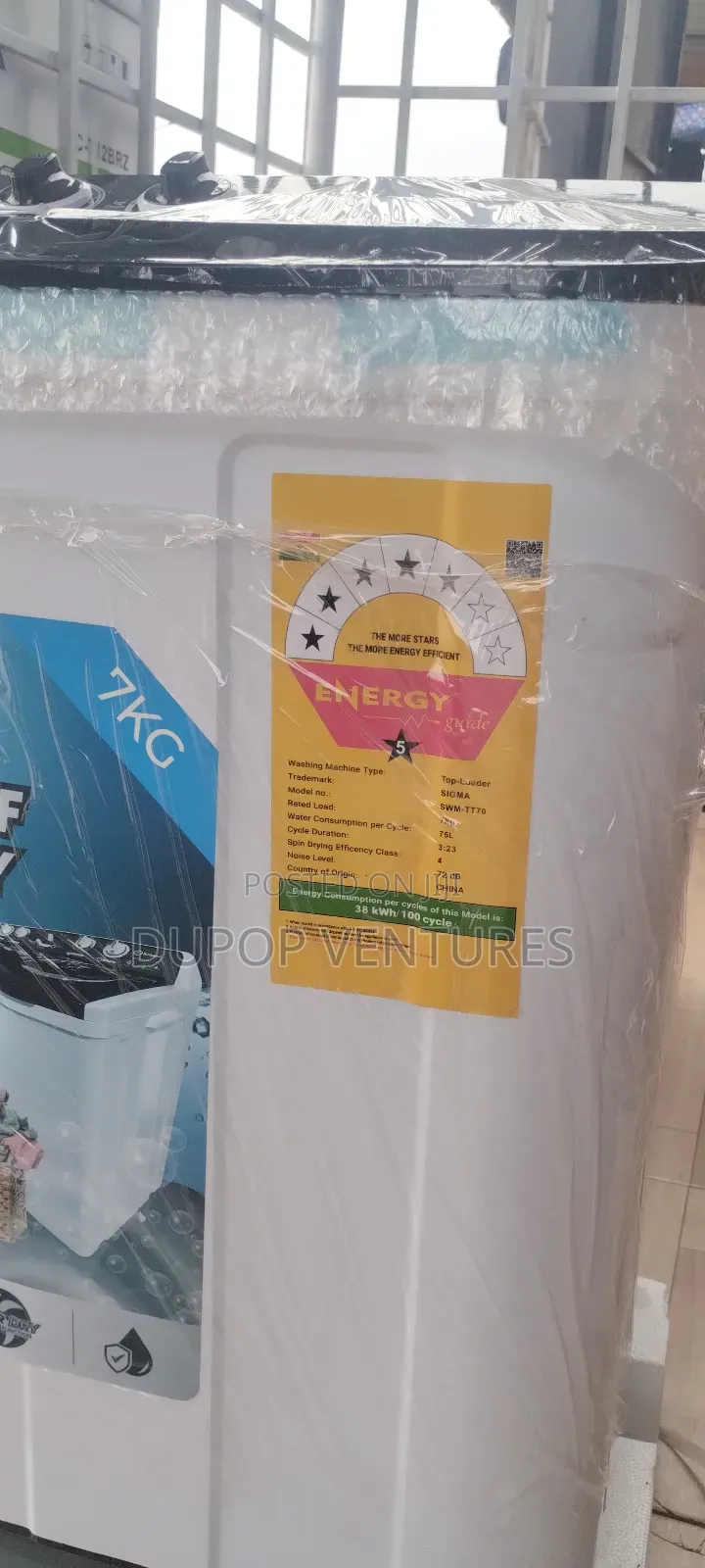 Nasco 6 Stars Washing Machine 7kg