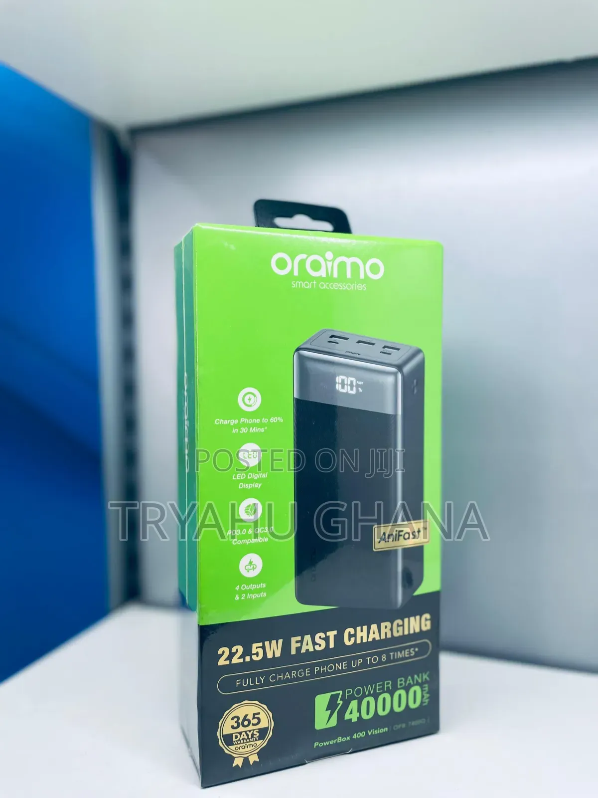 Oraimo Opb-7400q – 40000mah Power Bank With 22.5w Fast Charging