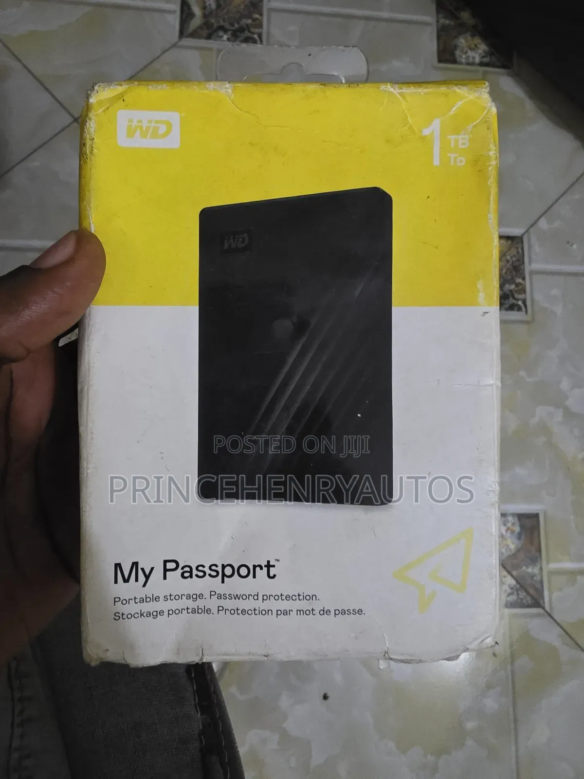 Wd 1tb My Passport Portable External Hard Drive Wdbyvg0010bb