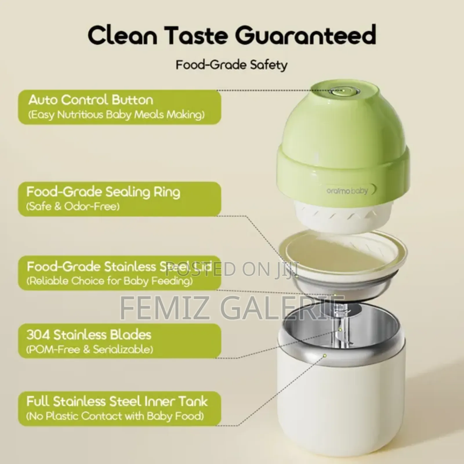 Oraimo Nutricook Mini Food-Grade Safety Smart Auto Smart Foodmaker