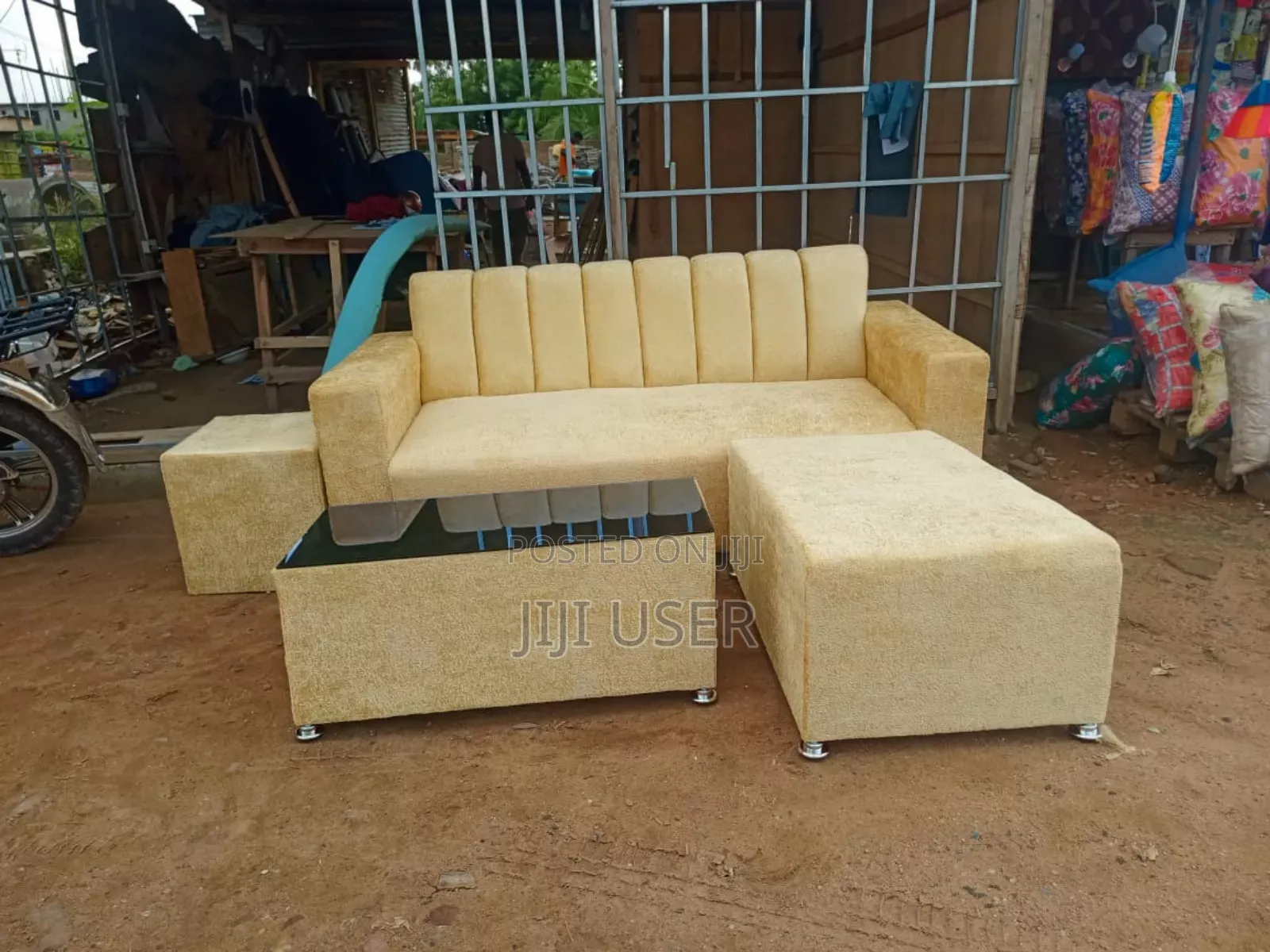 Quality Italian Cream Material Sofa