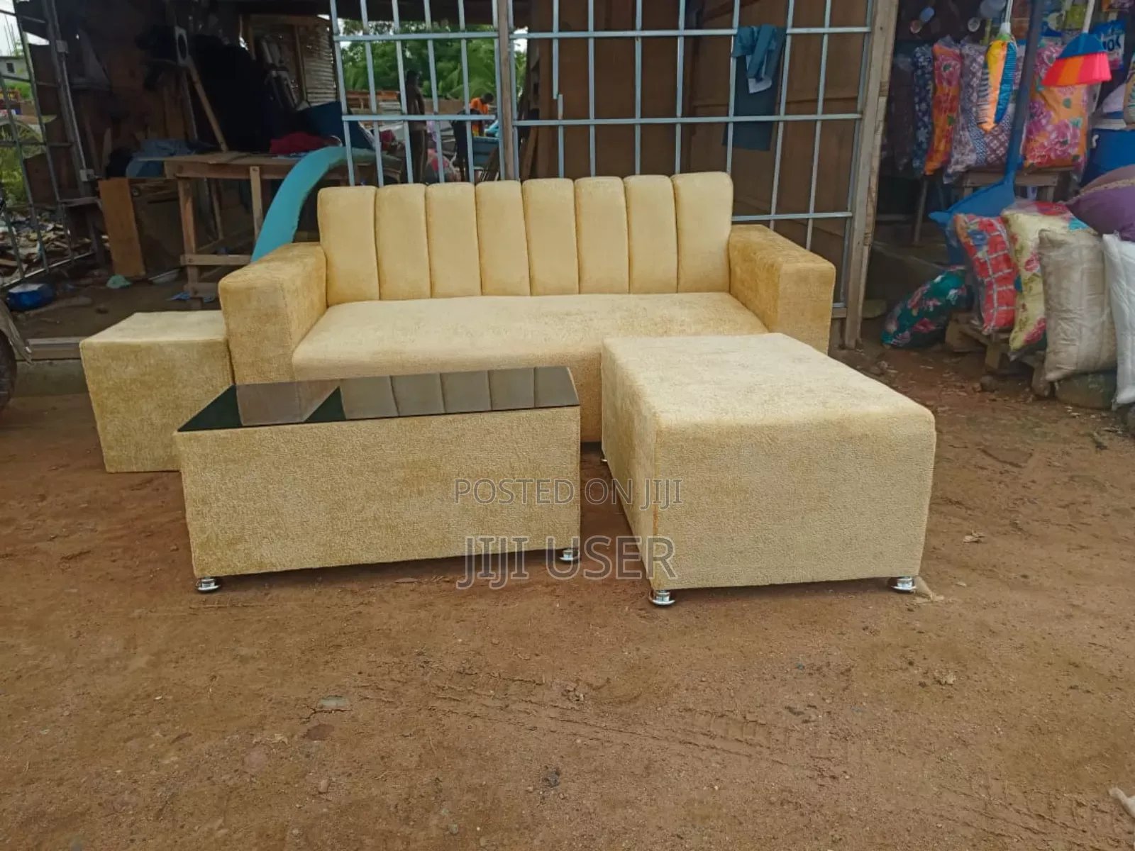 Quality Italian Cream Material Sofa