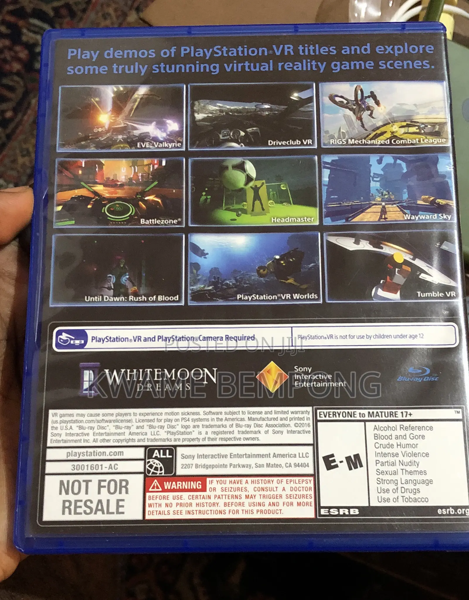 Ps4 Vr Demo Cd