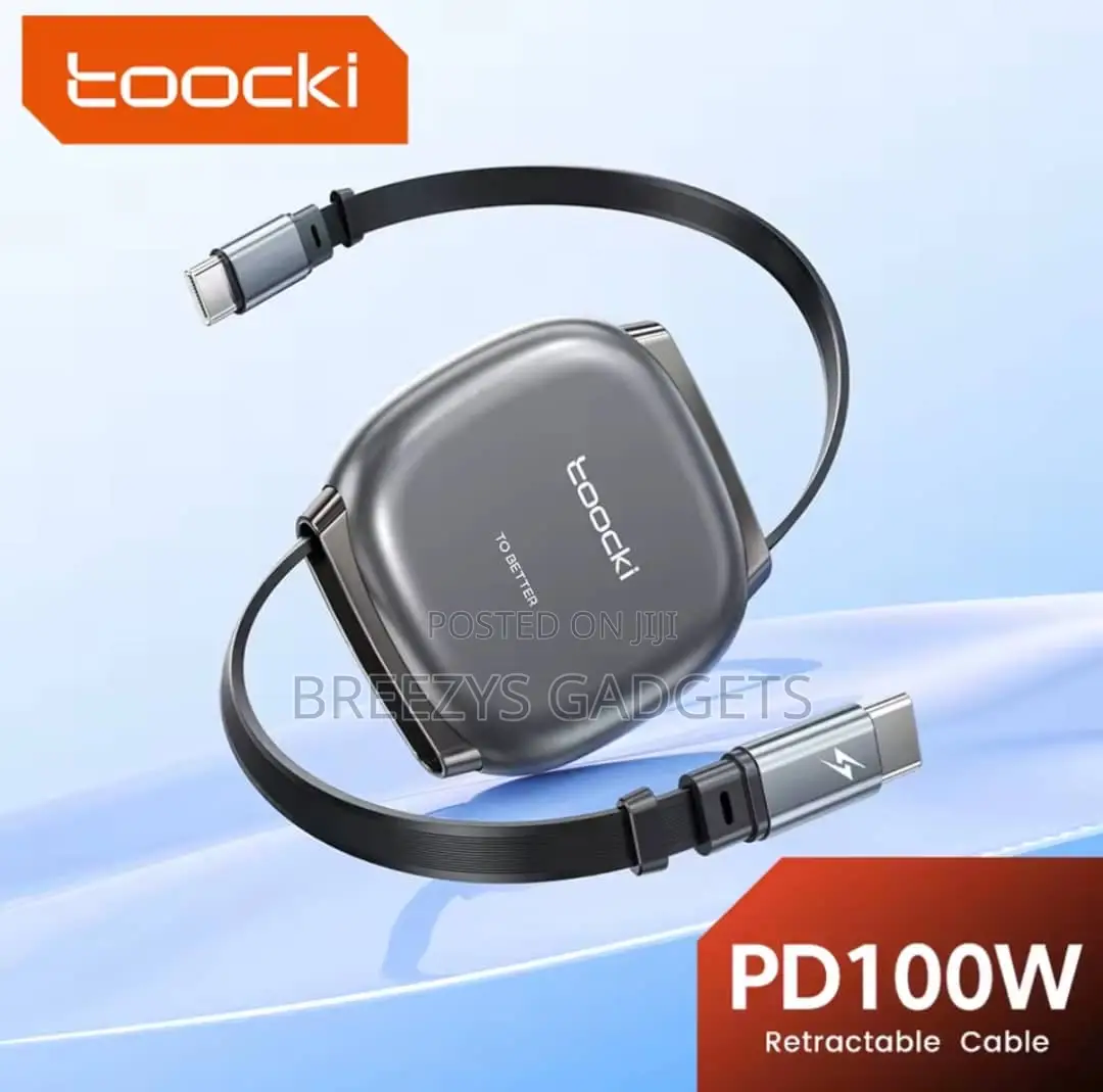 Toocki 100w Type C Retractable Cable for iPhone 16 15 Pro Max Samsung