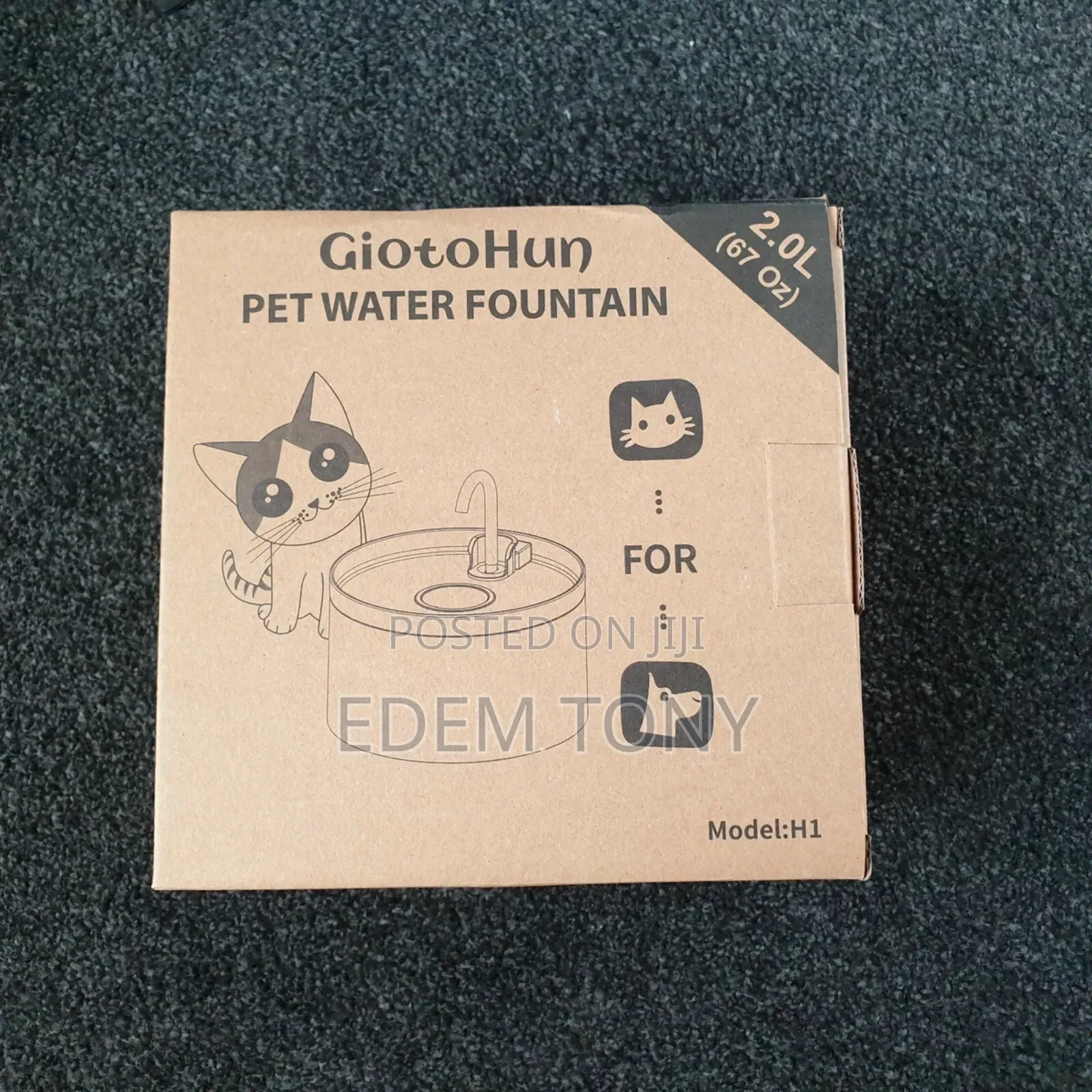 Giotohun Model H1 Pet Water Fountain.