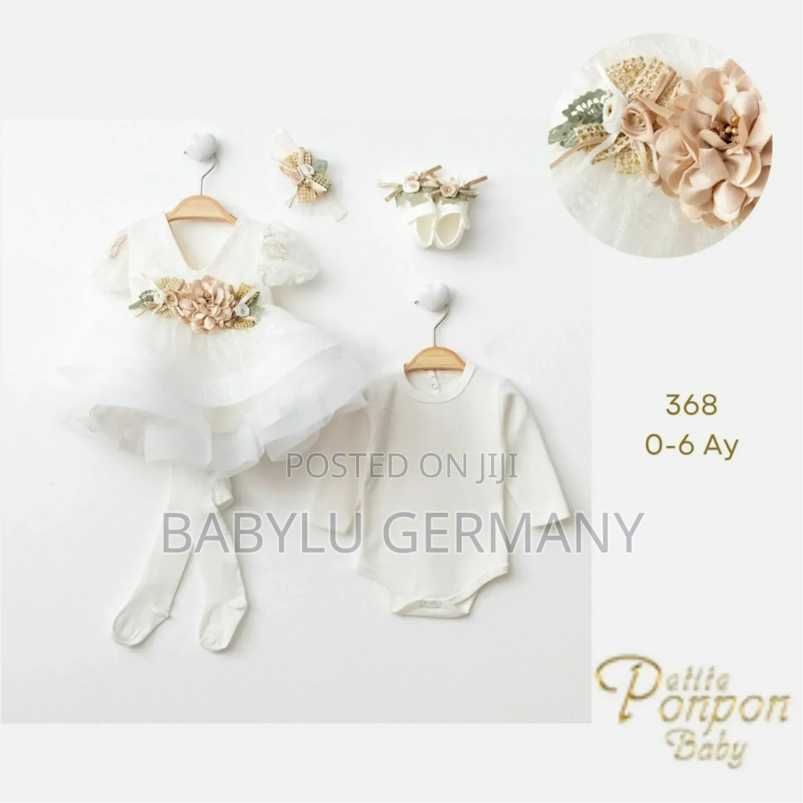 Premium Turkey Imported Luxury Baby Naming Dress Set
