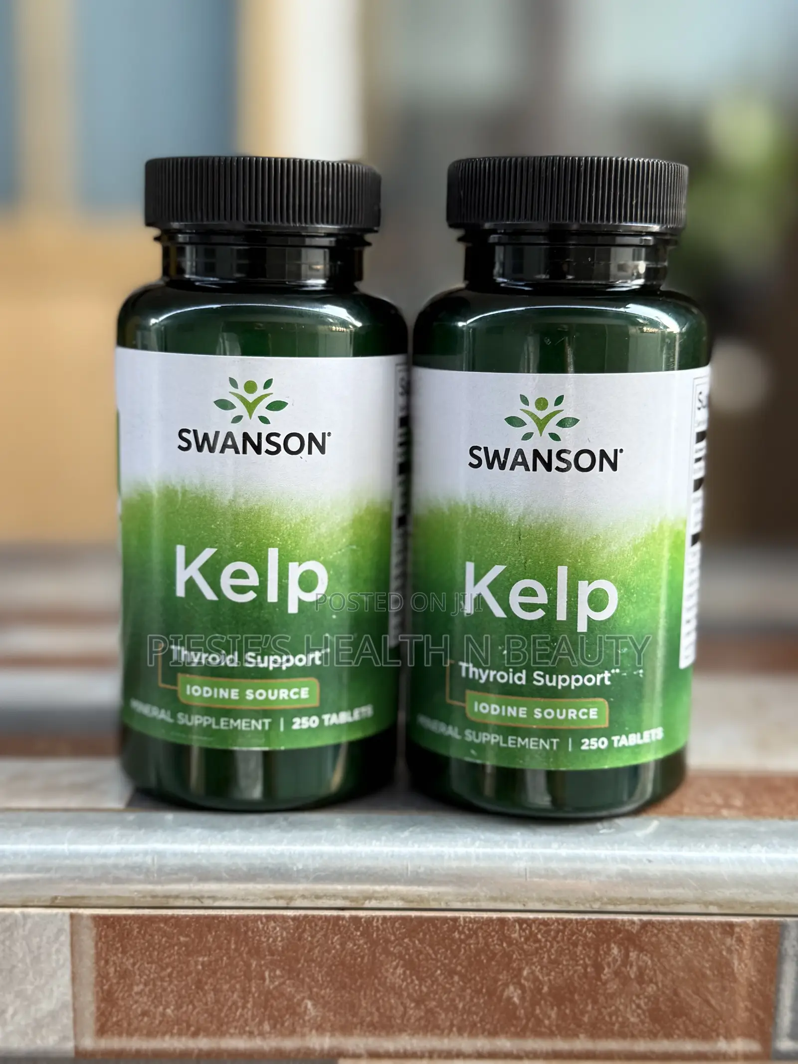 Swanson Kelp Iodine Source, 250 Tablets, Supports Healthy Thyroid .