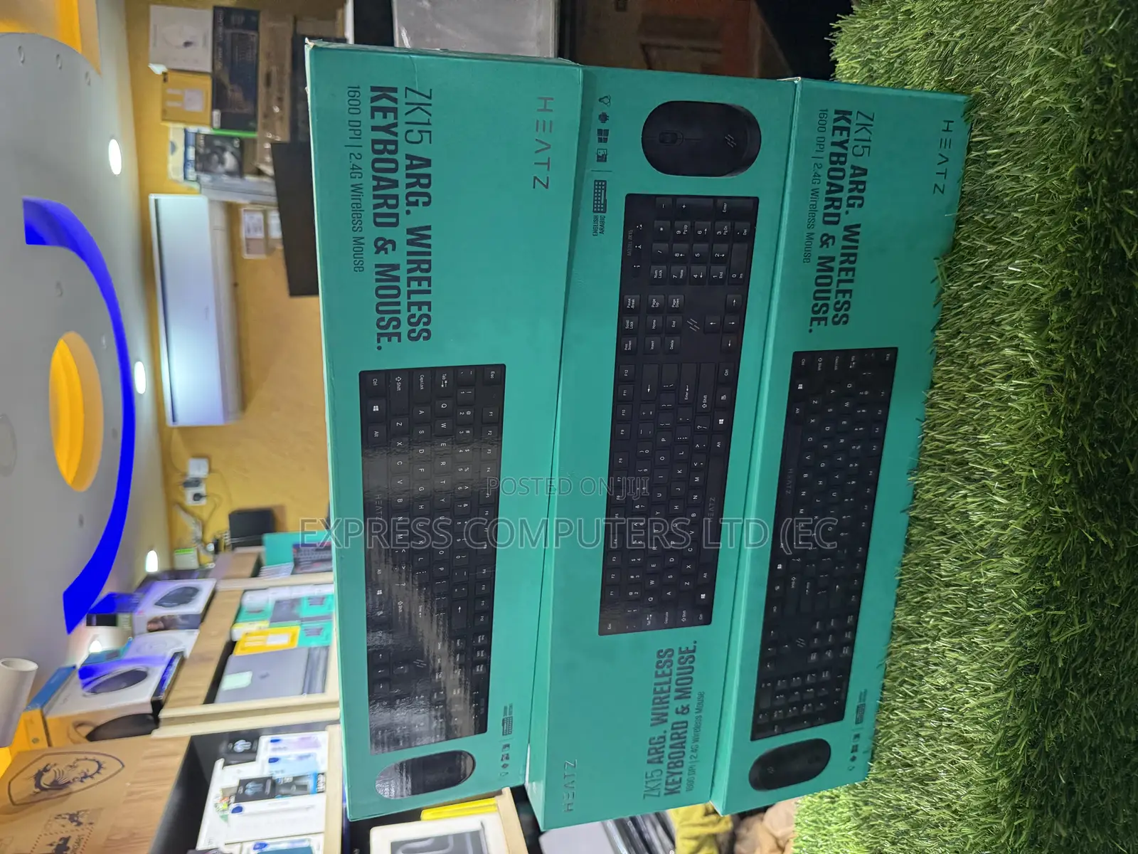 Heatz Wireless Keyboard and Mouse Black Combo Original