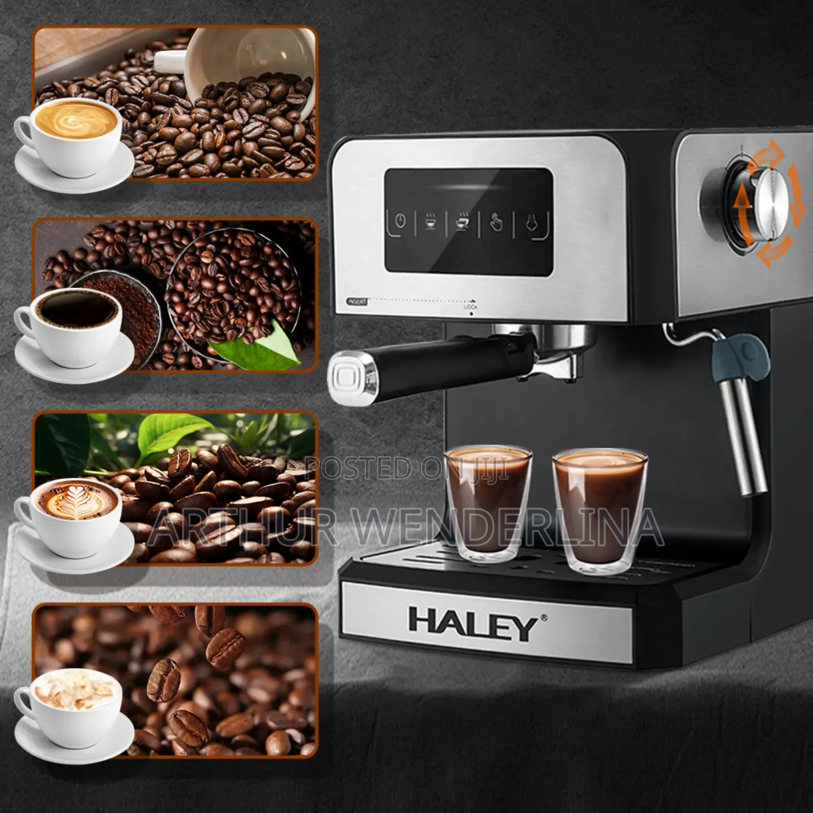 Haley Semi Automatic Espresso Coffee Machine High Quality